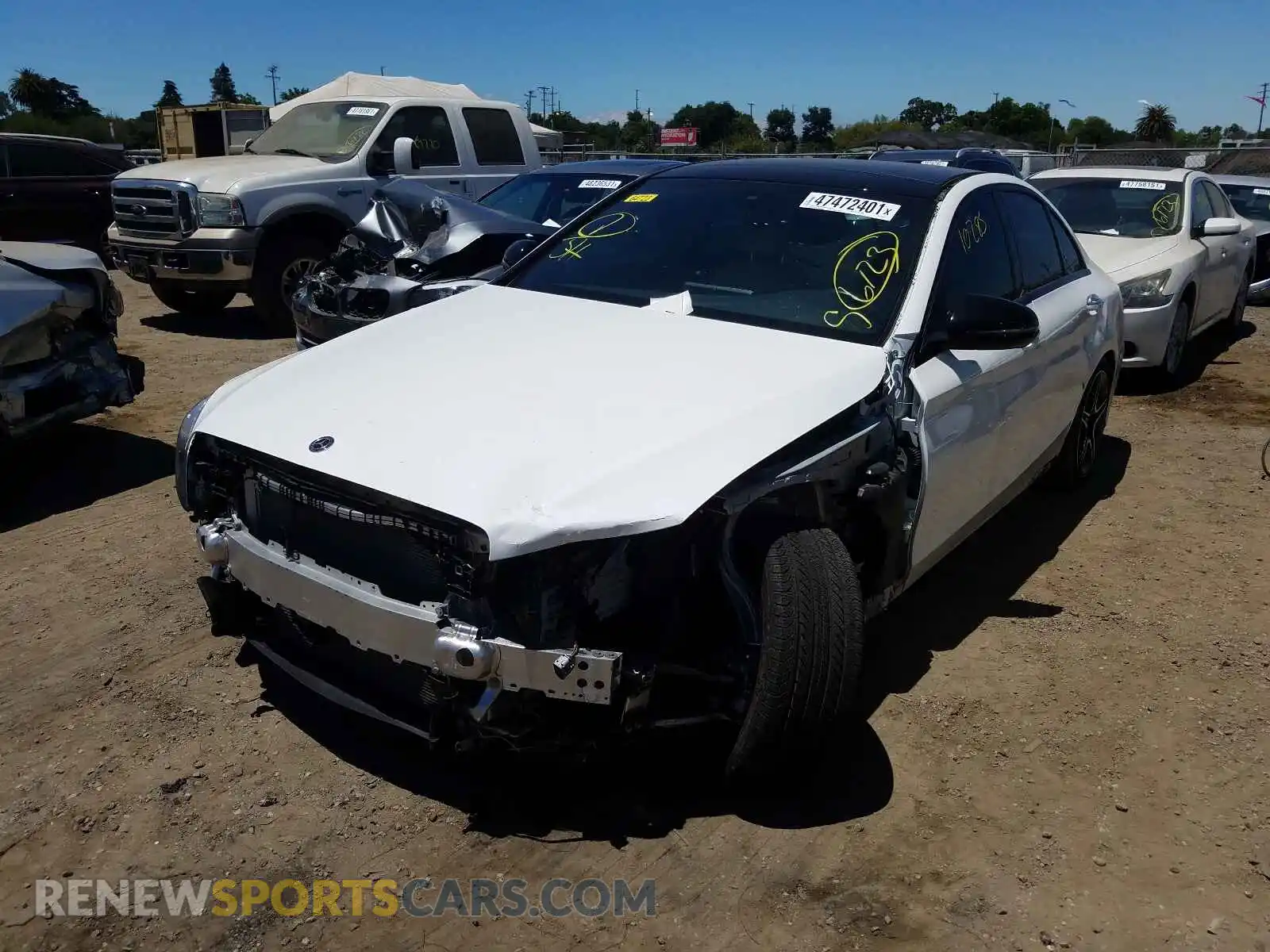 2 Photograph of a damaged car 55SWF8DB6LU325923 MERCEDES-BENZ C-CLASS 2020
