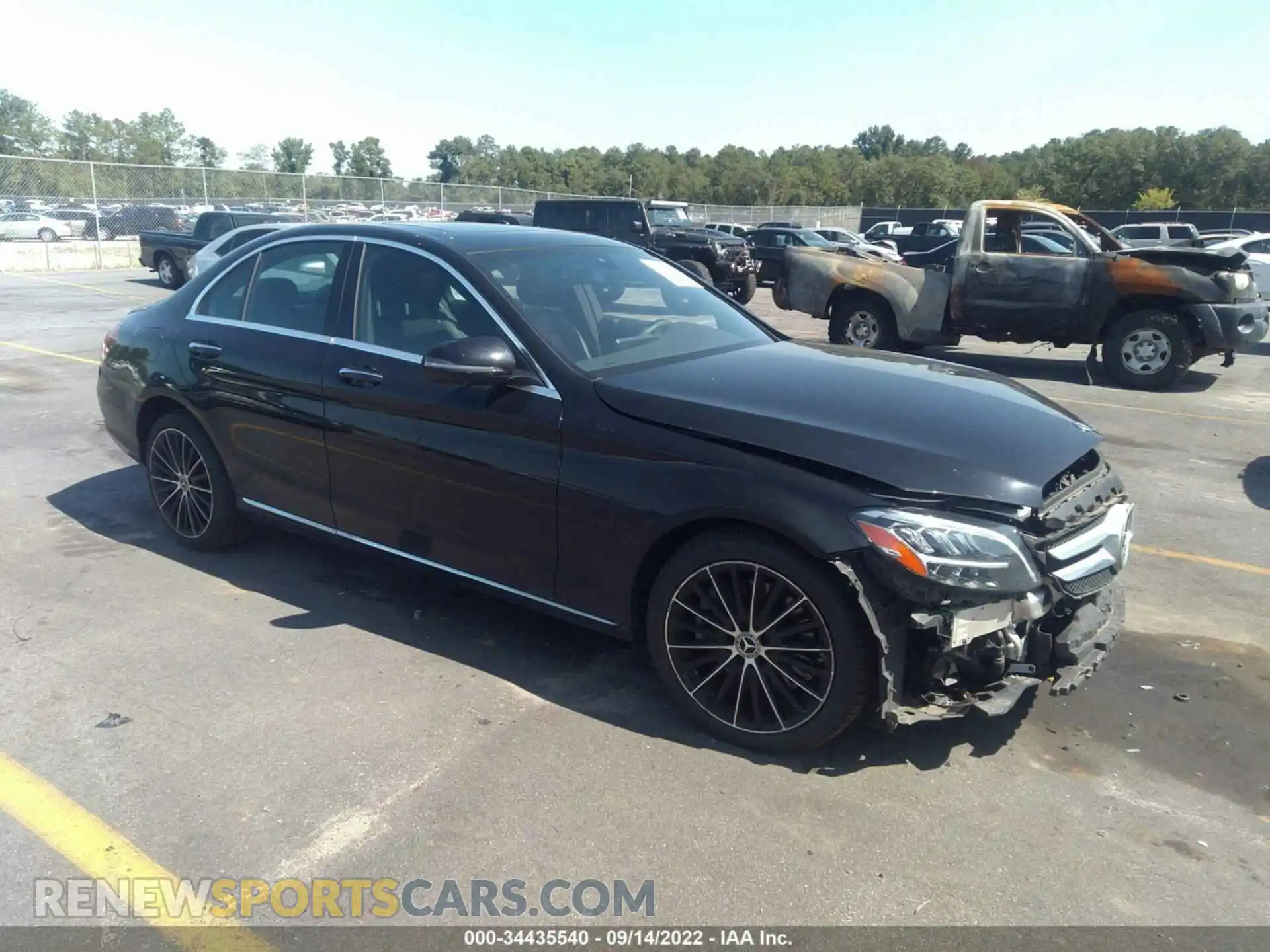 1 Photograph of a damaged car 55SWF8DBXLU323446 MERCEDES-BENZ C-CLASS 2020