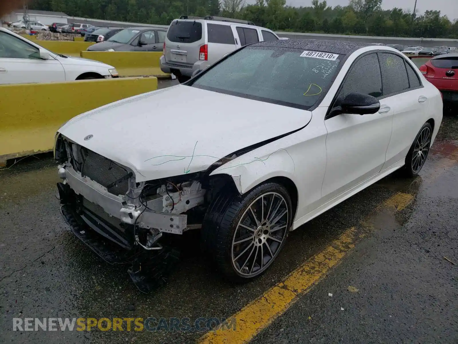 2 Photograph of a damaged car 55SWF8DBXLU323947 MERCEDES-BENZ C CLASS 2020