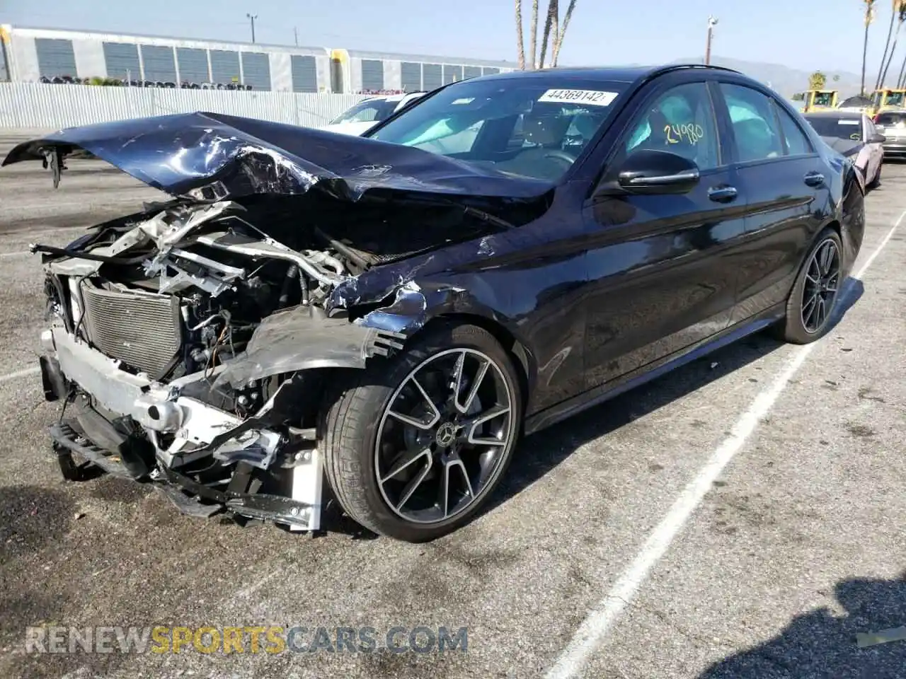 2 Photograph of a damaged car 55SWF8DBXLU328727 MERCEDES-BENZ C-CLASS 2020