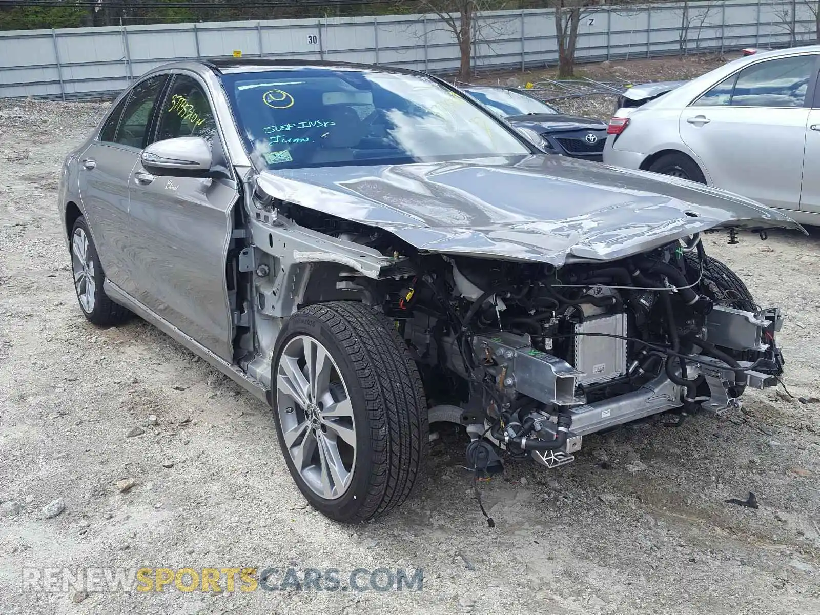 1 Photograph of a damaged car 55SWF8EB1LU325293 MERCEDES-BENZ C CLASS 2020