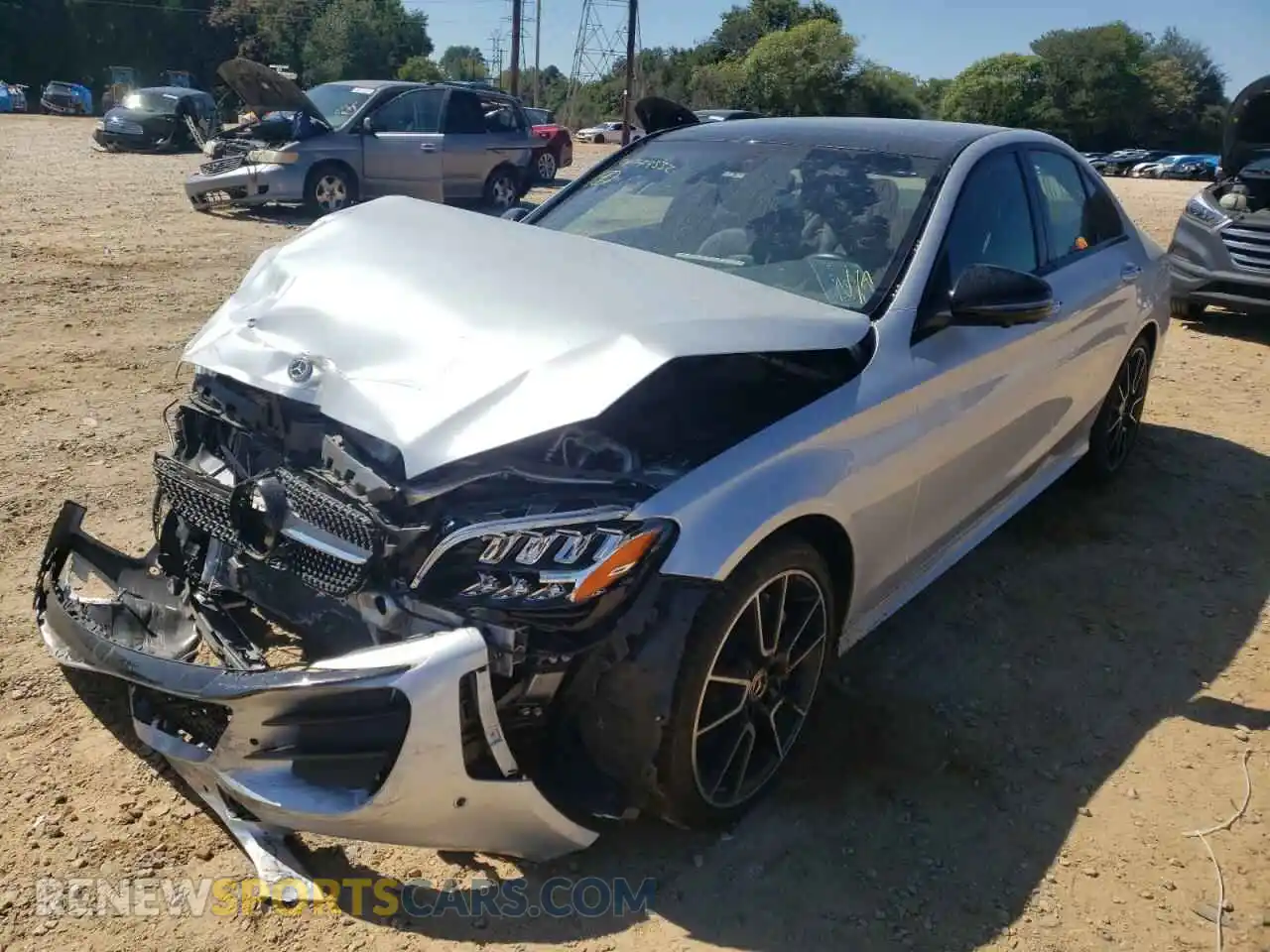 2 Photograph of a damaged car 55SWF8EB3LU327157 MERCEDES-BENZ C-CLASS 2020