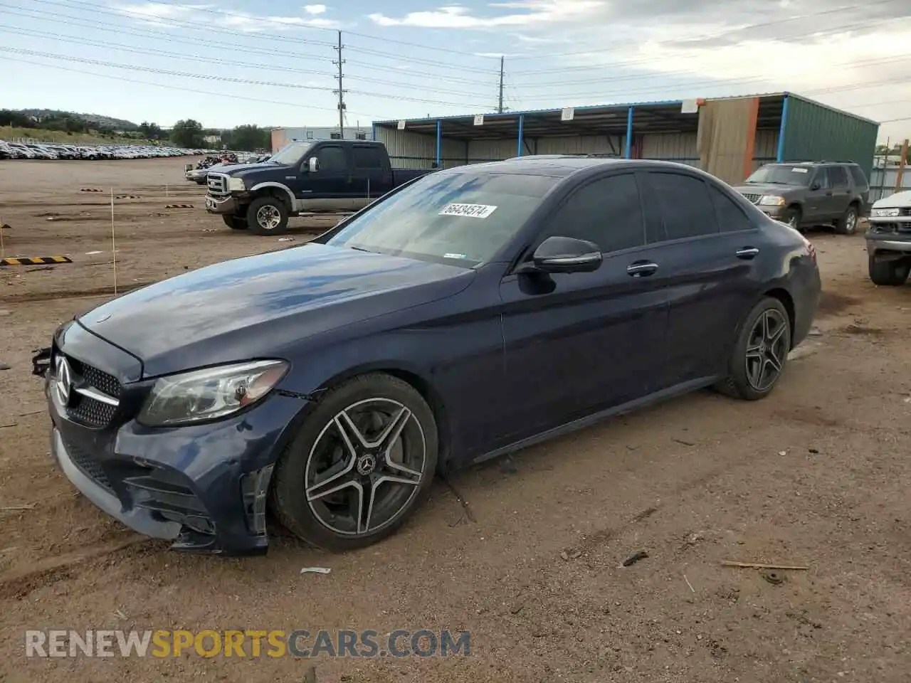 1 Photograph of a damaged car 55SWF8EB3LU327756 MERCEDES-BENZ C-CLASS 2020