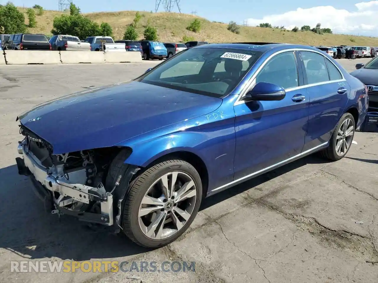 1 Photograph of a damaged car 55SWF8EB6LU326326 MERCEDES-BENZ C-CLASS 2020