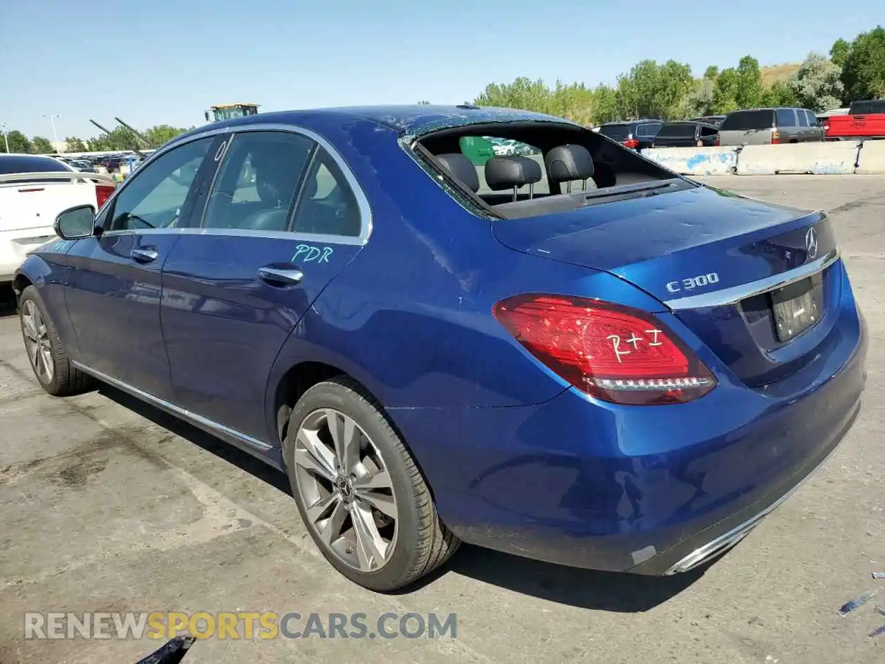 2 Photograph of a damaged car 55SWF8EB6LU326326 MERCEDES-BENZ C-CLASS 2020
