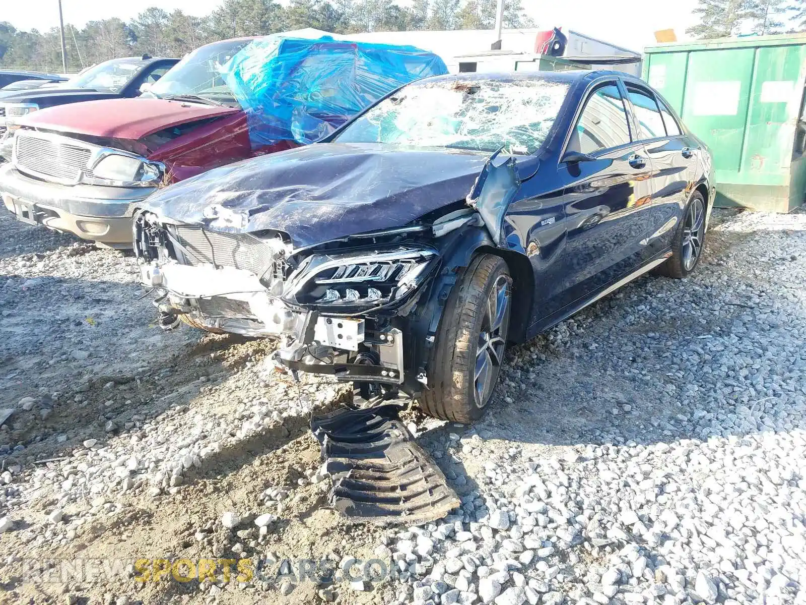 2 Photograph of a damaged car W1KWF6EB2LR585286 MERCEDES-BENZ C CLASS 2020
