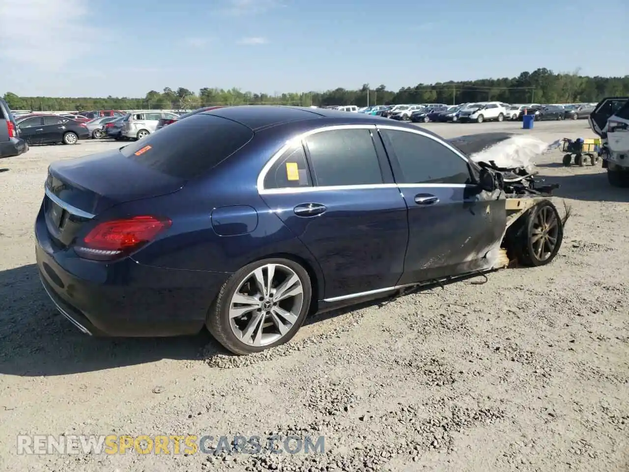 3 Photograph of a damaged car W1KWF8DB0LR600137 MERCEDES-BENZ C-CLASS 2020