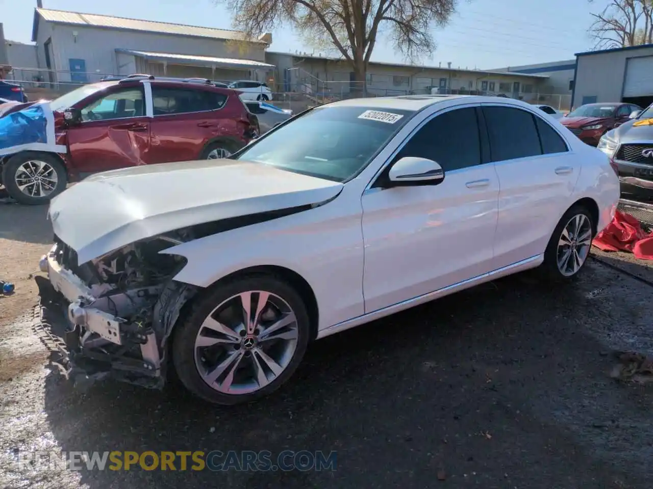 1 Photograph of a damaged car W1KWF8DB1LR571800 MERCEDES-BENZ C-CLASS 2020