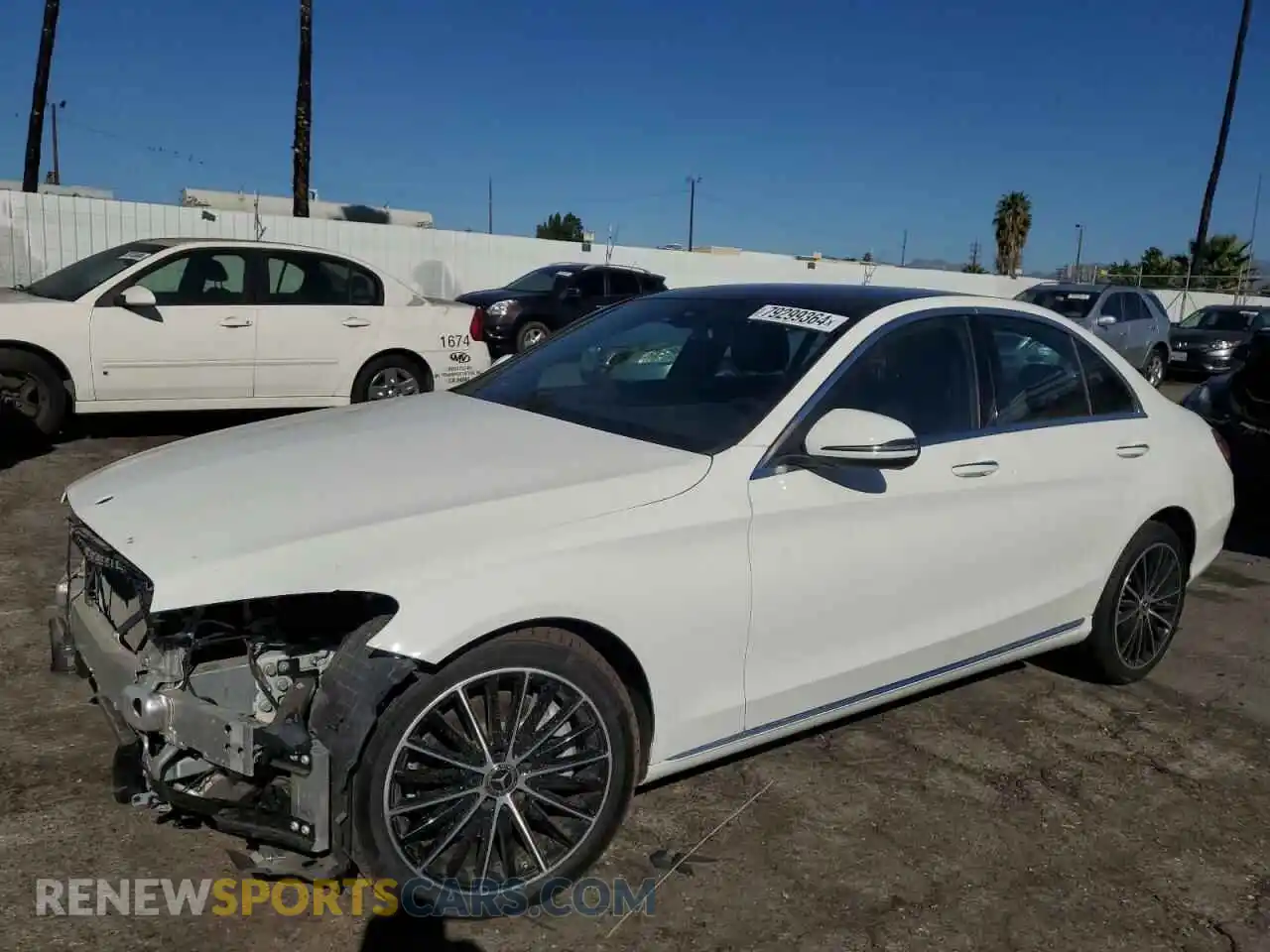 1 Photograph of a damaged car W1KWF8DB3LR601220 MERCEDES-BENZ C-CLASS 2020