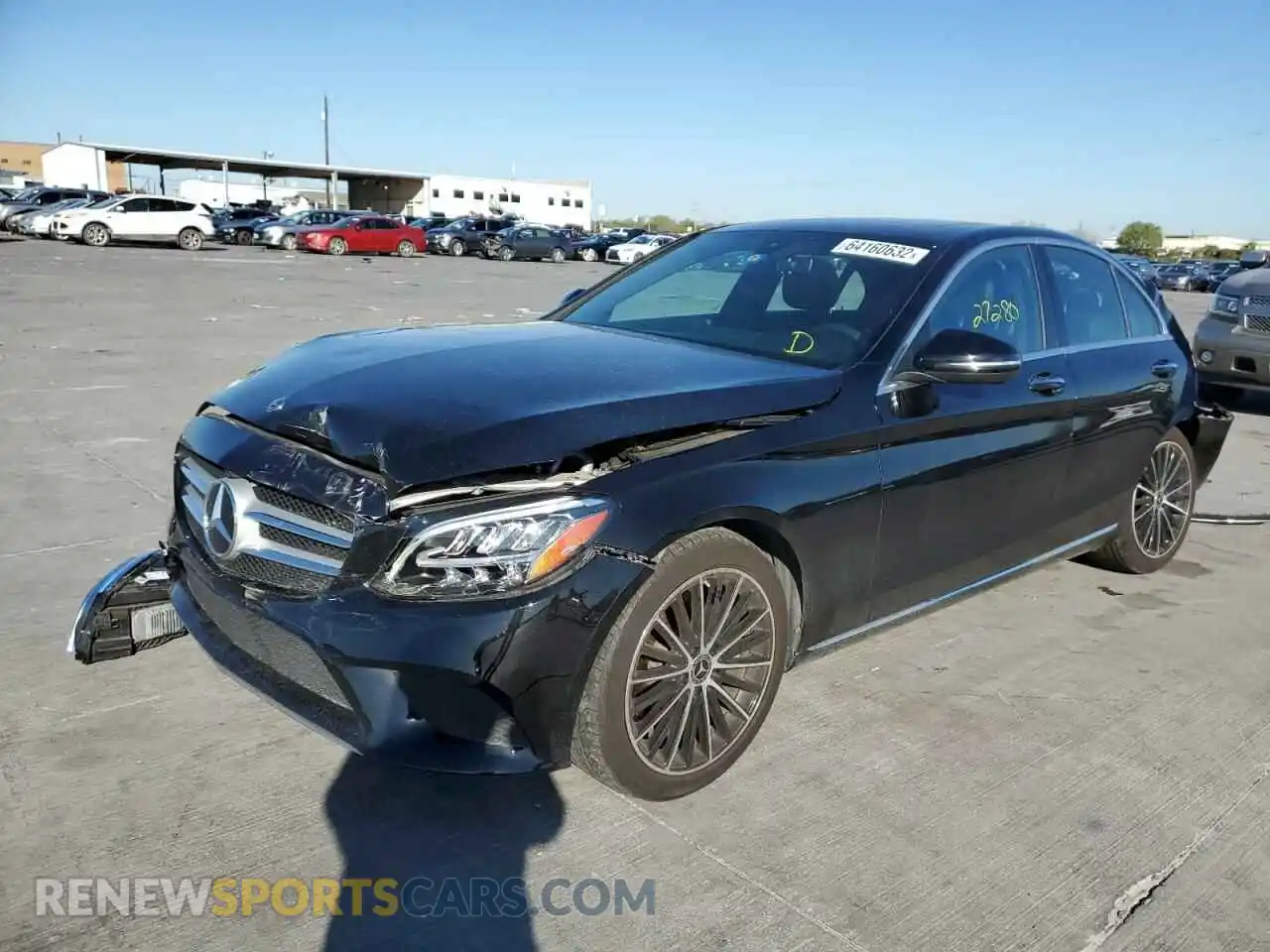 2 Photograph of a damaged car W1KWF8DB4LR575064 MERCEDES-BENZ C-CLASS 2020