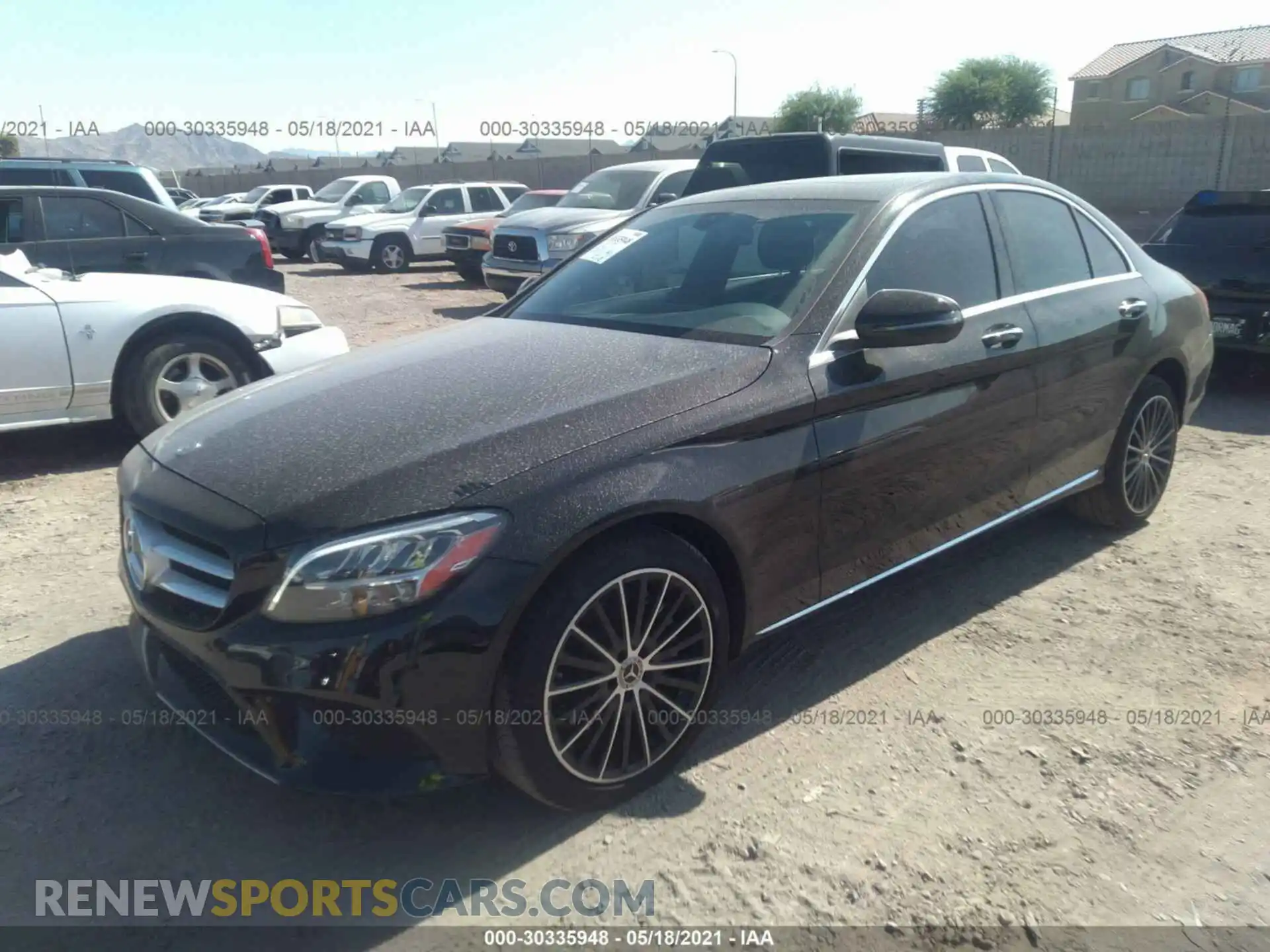 2 Фотография поврежденного автомобиля W1KWF8DB5LR584341 MERCEDES-BENZ C-CLASS 2020