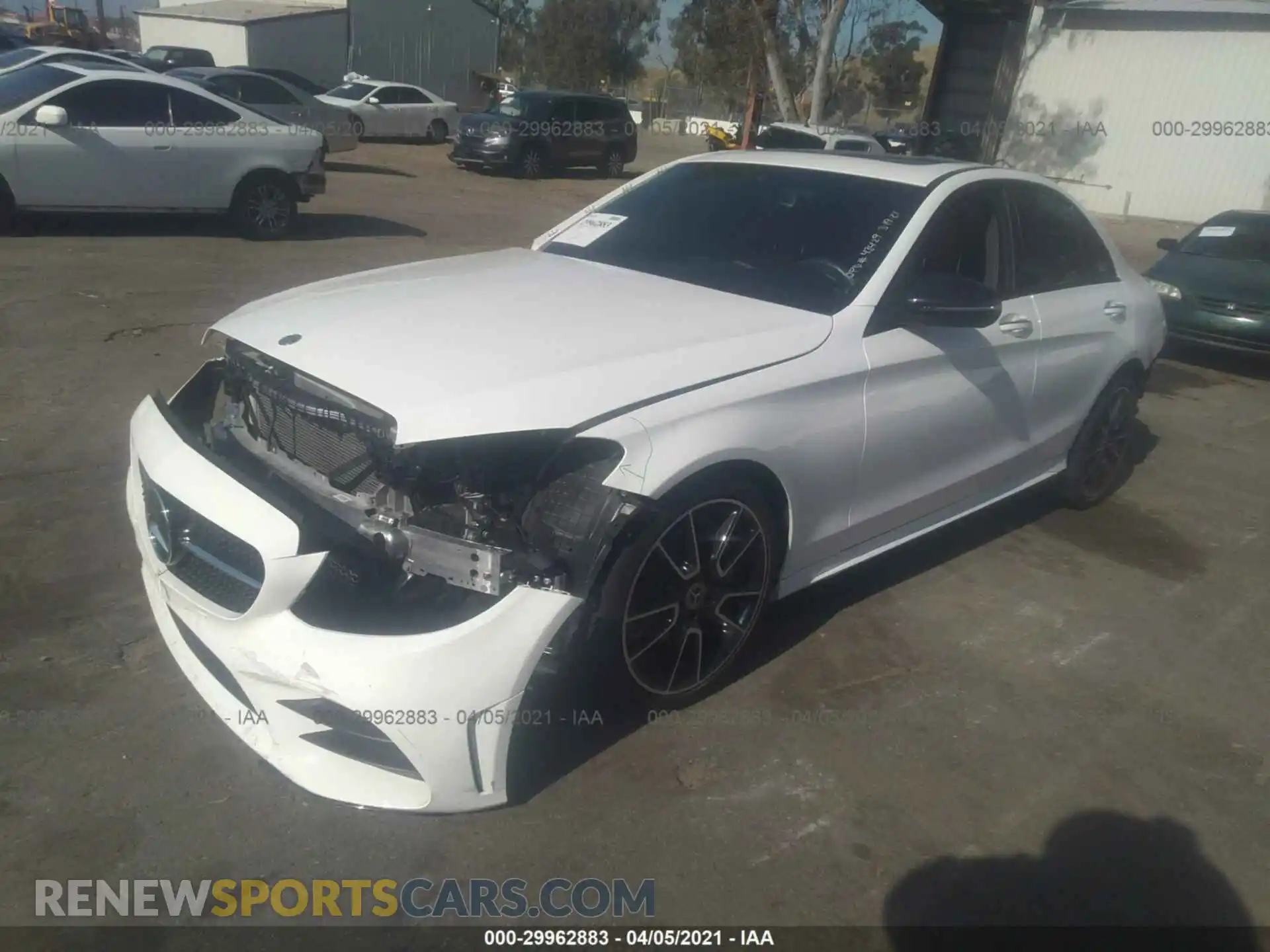 2 Photograph of a damaged car W1KWF8DB9LR572242 MERCEDES-BENZ C-CLASS 2020