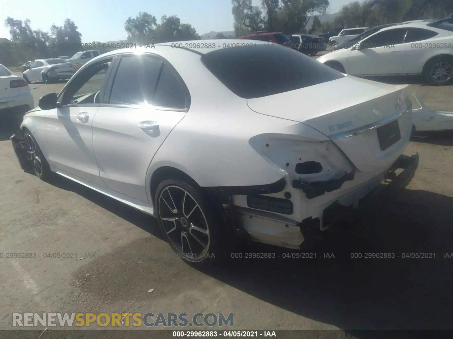 3 Photograph of a damaged car W1KWF8DB9LR572242 MERCEDES-BENZ C-CLASS 2020