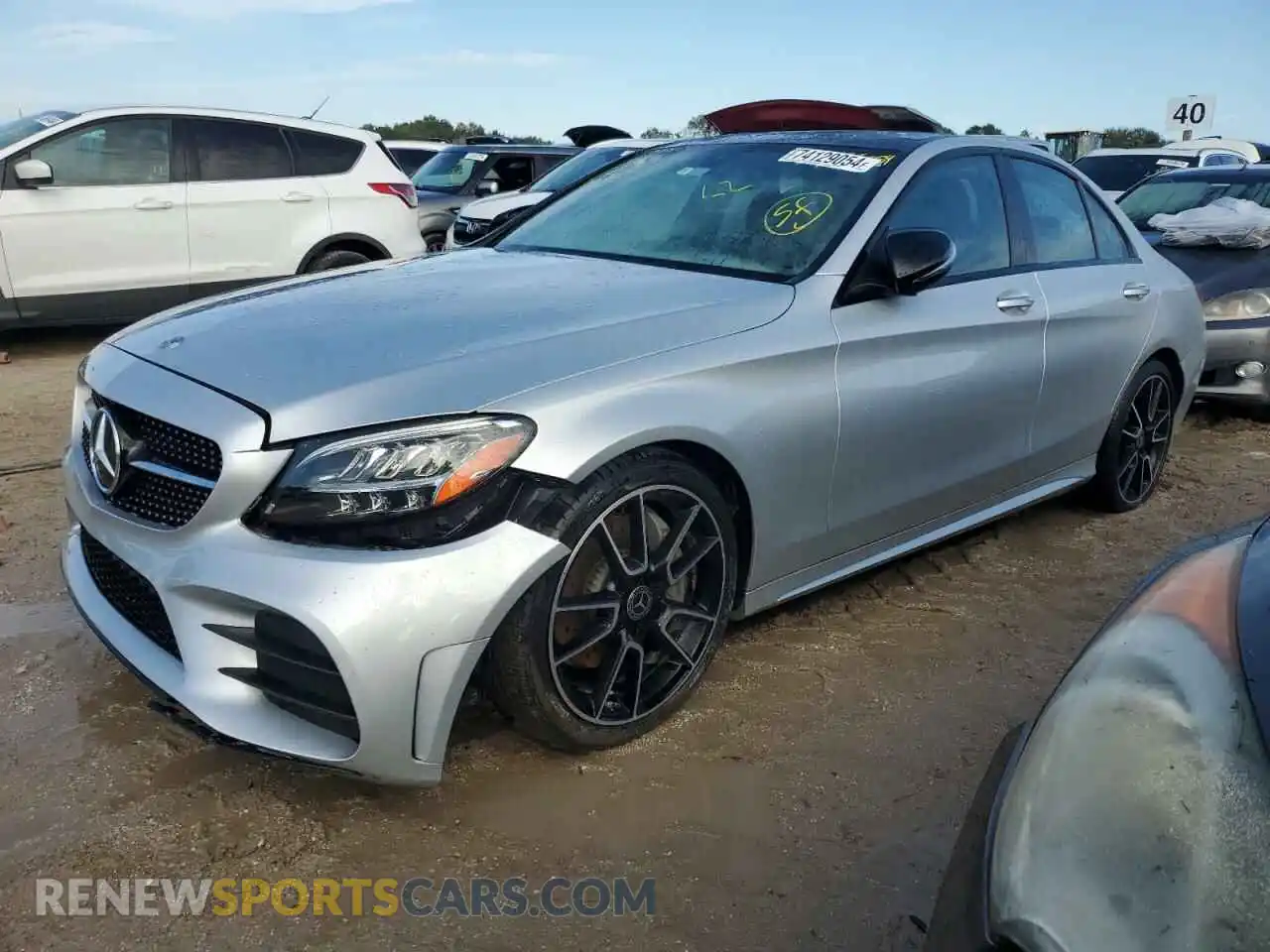 1 Photograph of a damaged car W1KWF8DB9LR596038 MERCEDES-BENZ C-CLASS 2020