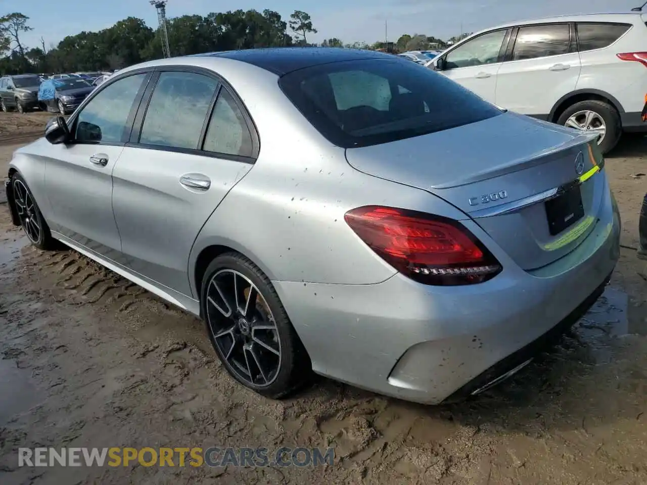 2 Photograph of a damaged car W1KWF8DB9LR596038 MERCEDES-BENZ C-CLASS 2020