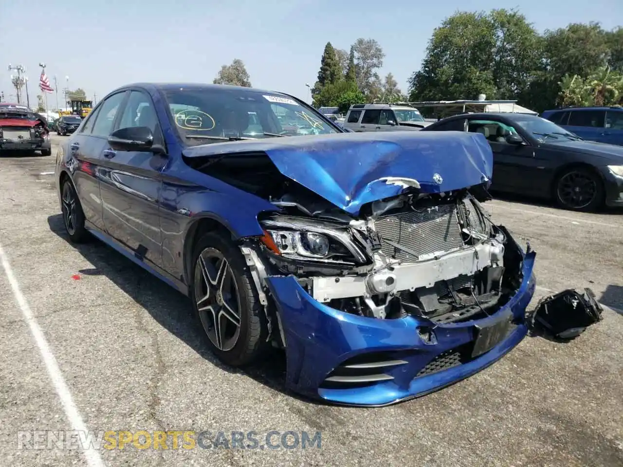 1 Photograph of a damaged car W1KWF8EB5LR574651 MERCEDES-BENZ C-CLASS 2020