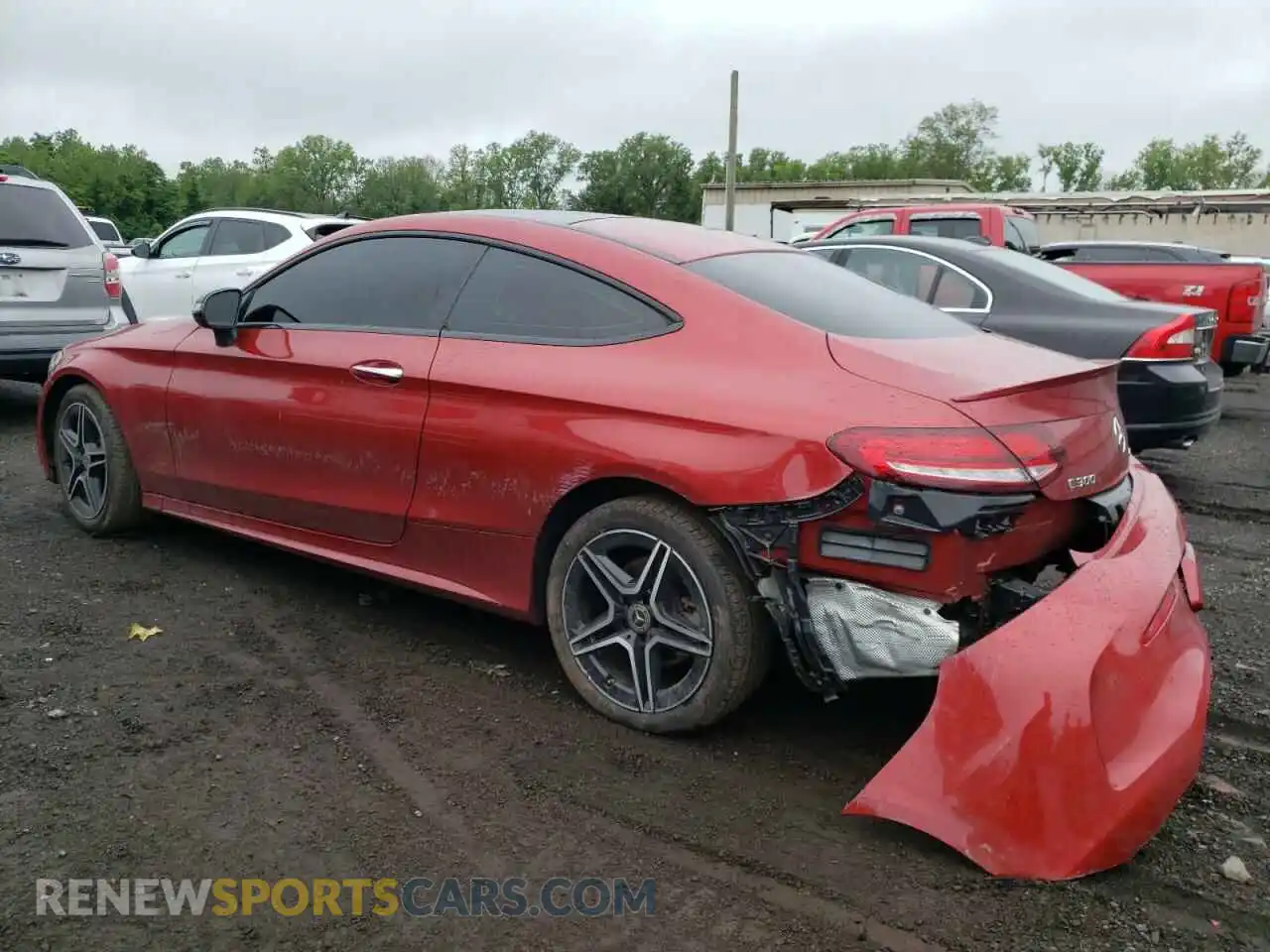 2 fotografías del automóvil dañado W1KWJ8EB4LF983921 MERCEDES-BENZ C-CLASS 2020