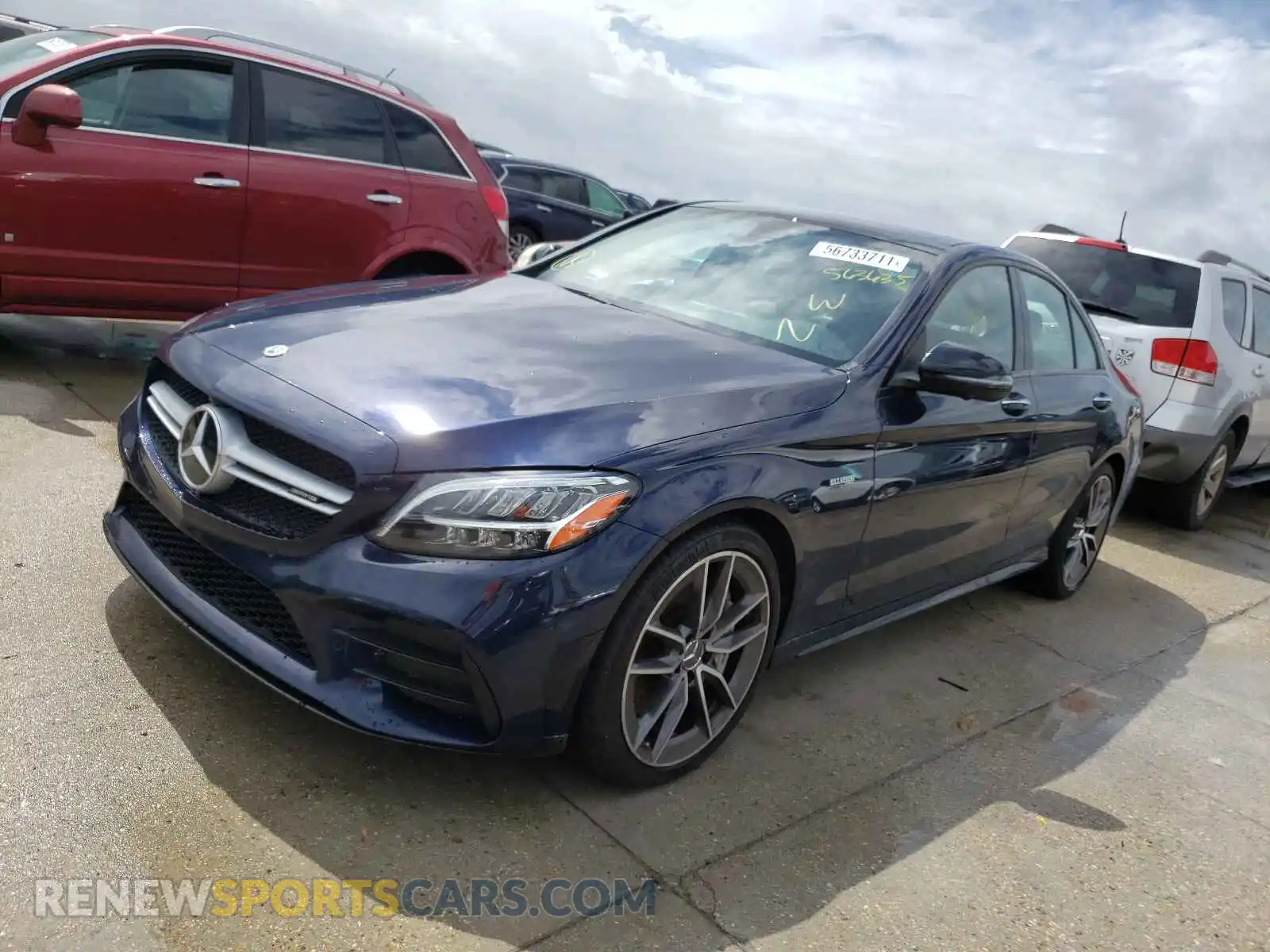 2 Photograph of a damaged car WDDWF6EB1LR563635 MERCEDES-BENZ C-CLASS 2020