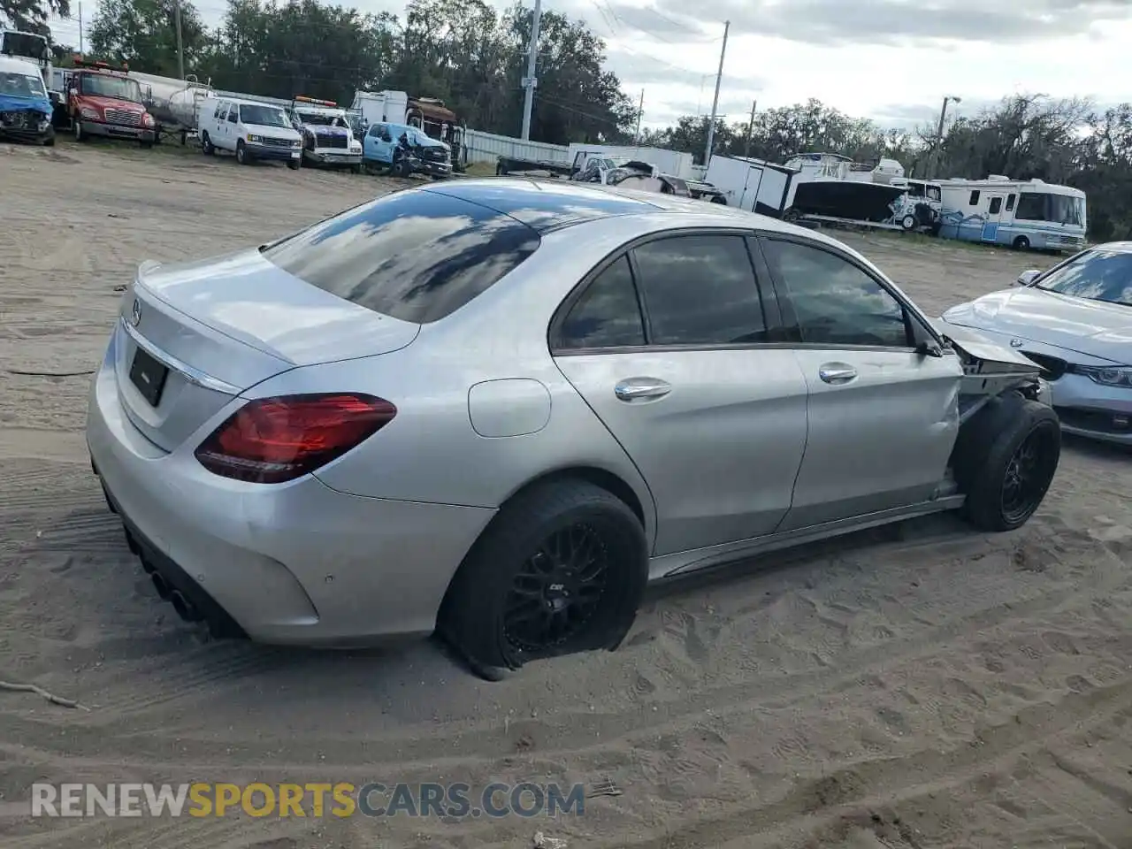 3 Photograph of a damaged car WDDWF6EB2LR563806 MERCEDES-BENZ C-CLASS 2020