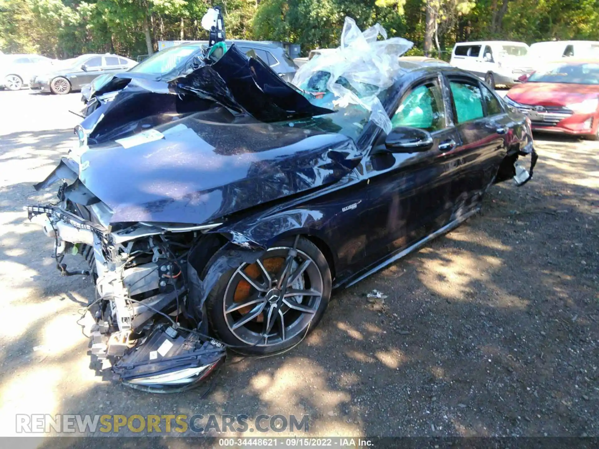2 fotografías del automóvil dañado WDDWF6EB6LR557975 MERCEDES-BENZ C-CLASS 2020