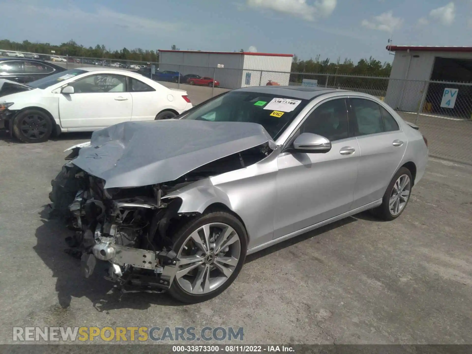 2 Photograph of a damaged car WDDWF8DB0LR556432 MERCEDES-BENZ C-CLASS 2020