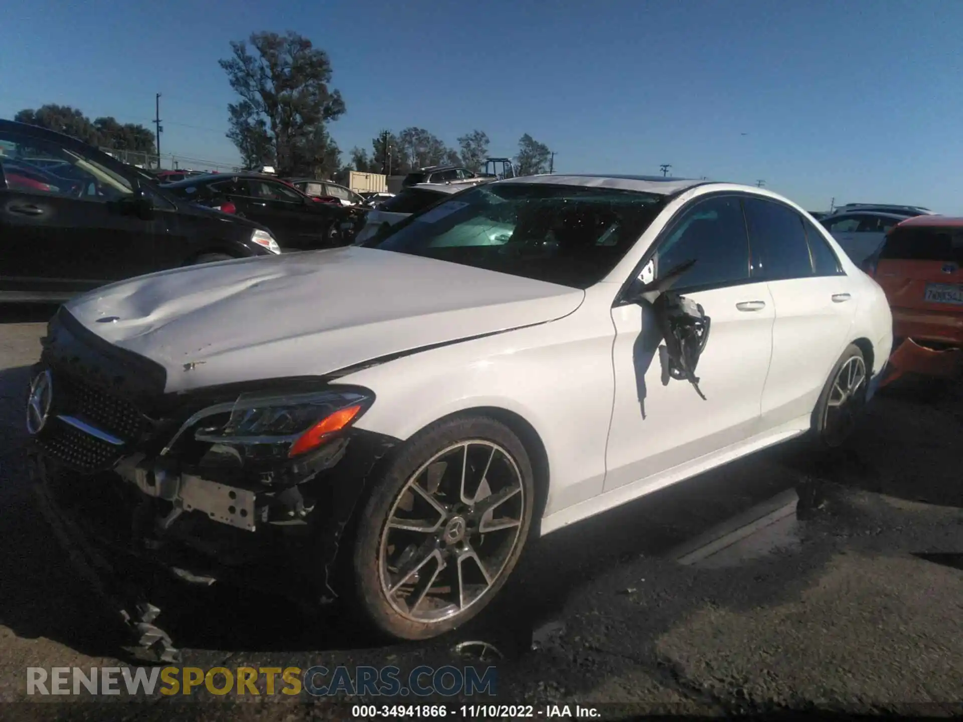 2 Photograph of a damaged car WDDWF8DB1LR544970 MERCEDES-BENZ C-CLASS 2020