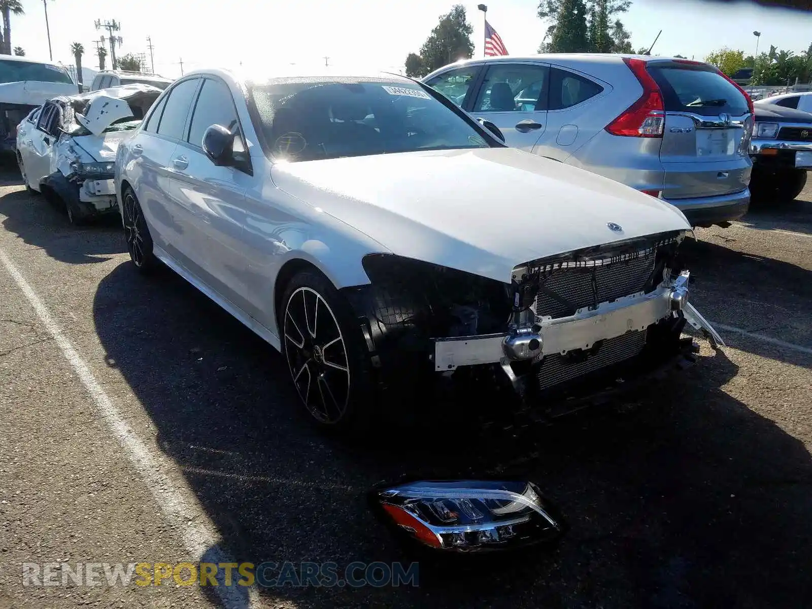 1 Photograph of a damaged car WDDWF8DB2LR526400 MERCEDES-BENZ C CLASS 2020