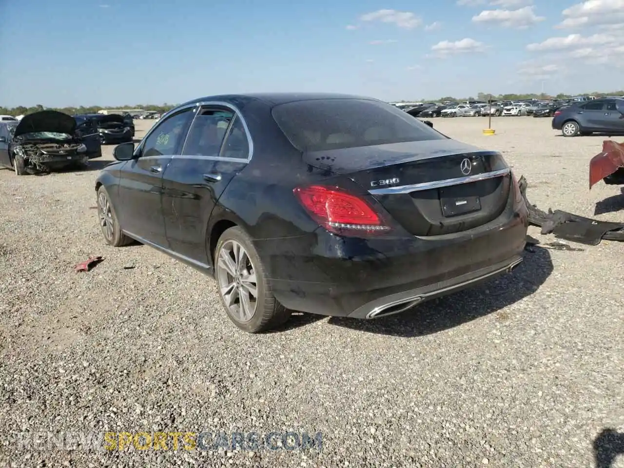 3 Photograph of a damaged car WDDWF8DB3LR527958 MERCEDES-BENZ C-CLASS 2020