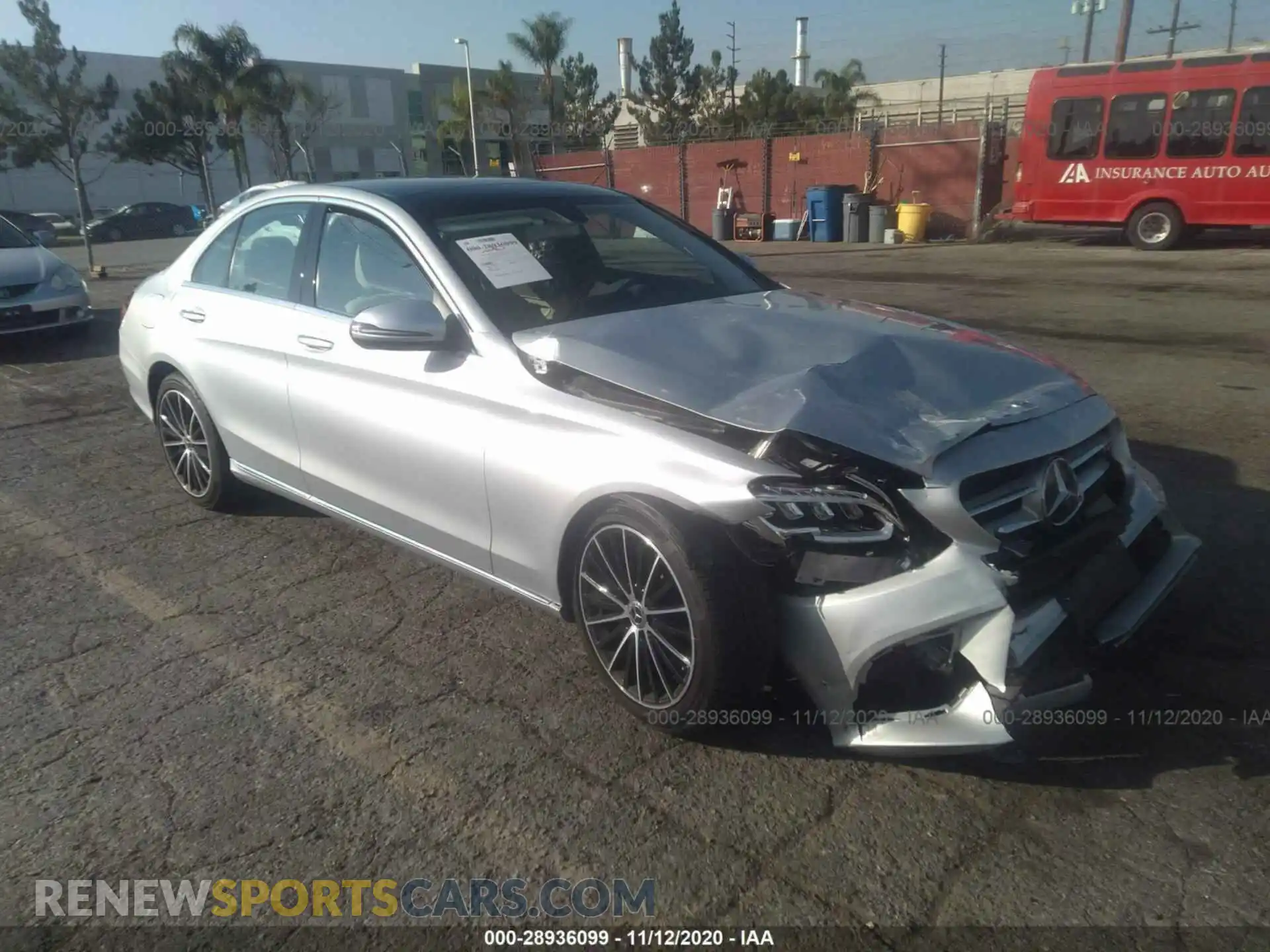 1 Photograph of a damaged car WDDWF8DB5LR525547 MERCEDES-BENZ C-CLASS 2020