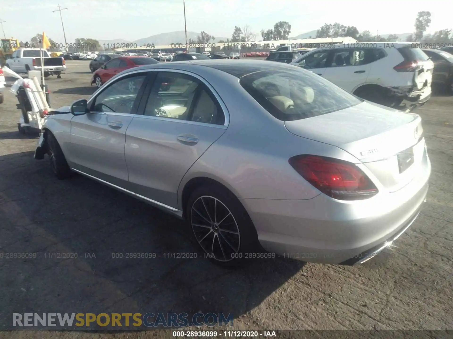 3 Photograph of a damaged car WDDWF8DB5LR525547 MERCEDES-BENZ C-CLASS 2020