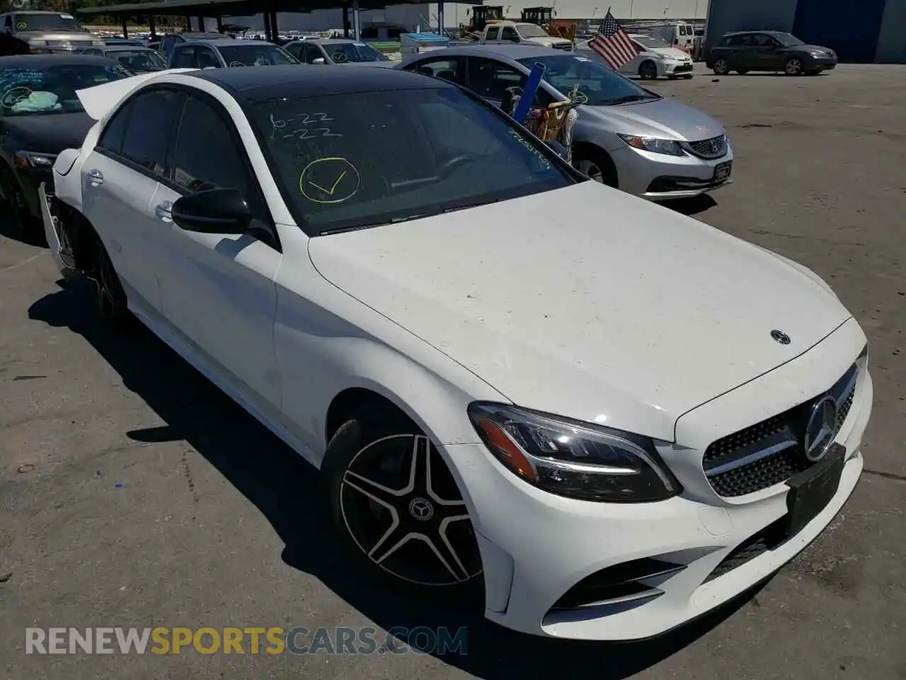 1 Photograph of a damaged car WDDWF8DB5LR556930 MERCEDES-BENZ C-CLASS 2020