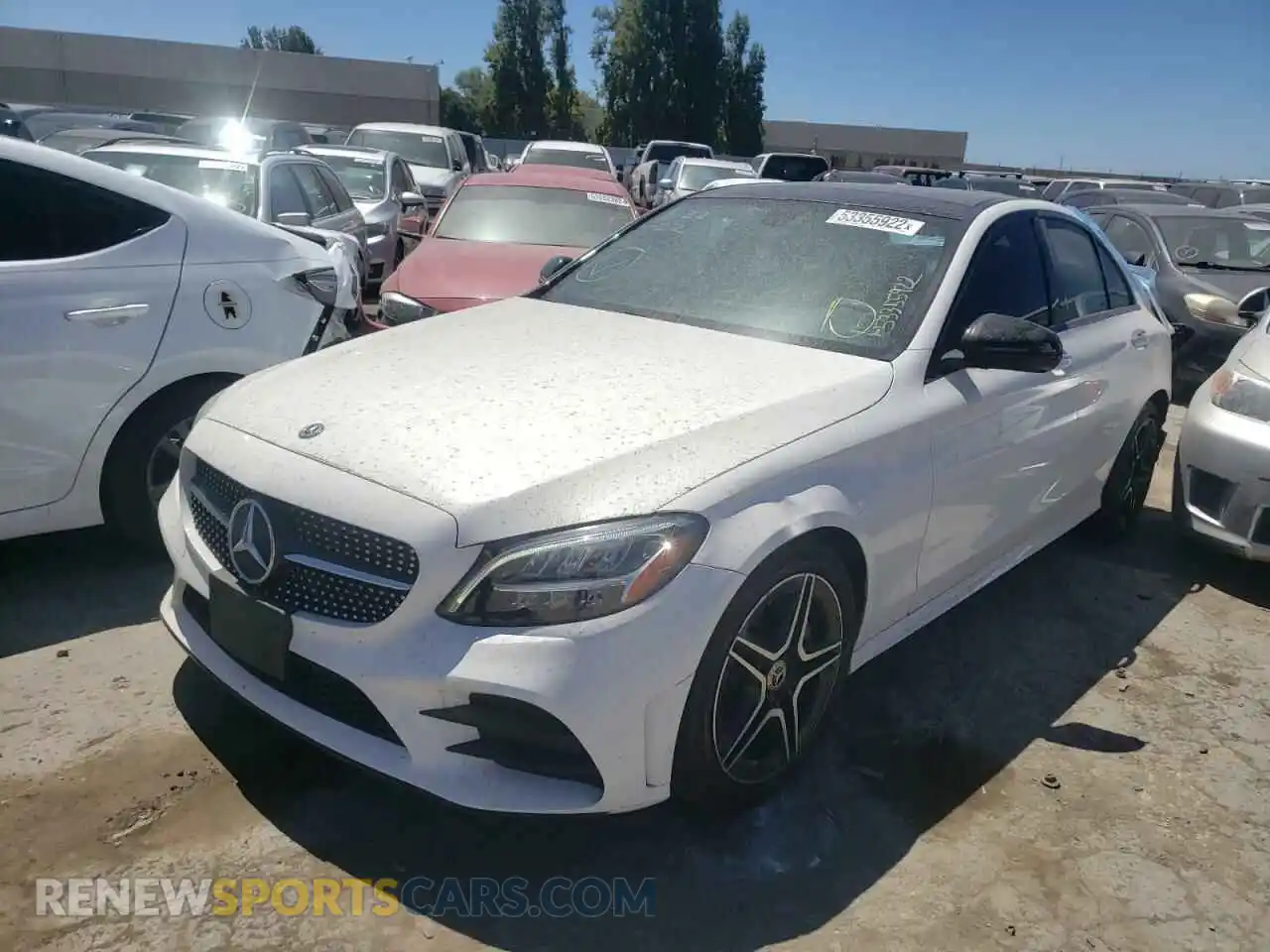 2 Photograph of a damaged car WDDWF8DB5LR556930 MERCEDES-BENZ C-CLASS 2020