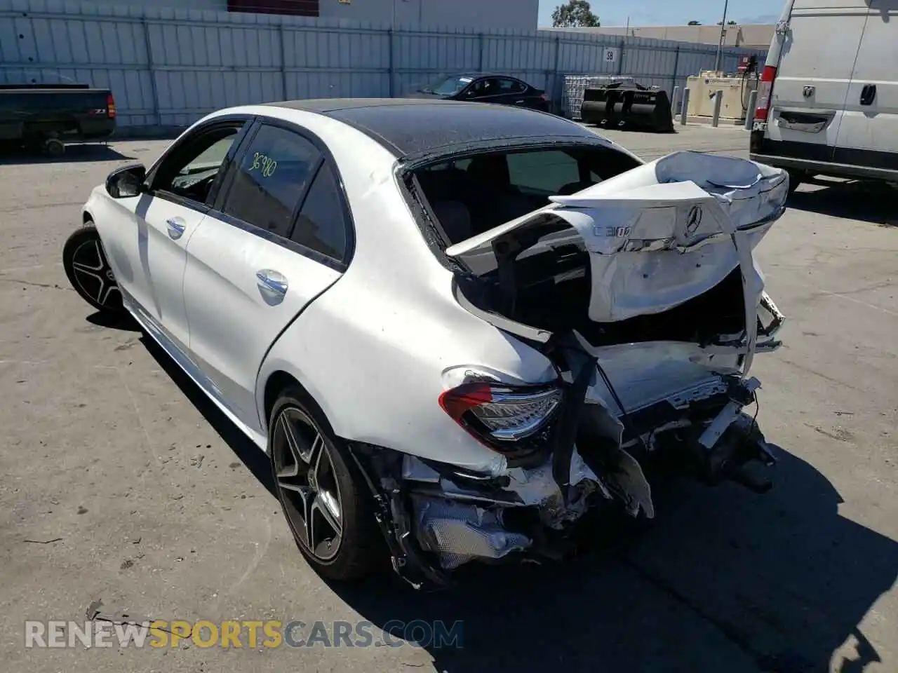3 Photograph of a damaged car WDDWF8DB5LR556930 MERCEDES-BENZ C-CLASS 2020