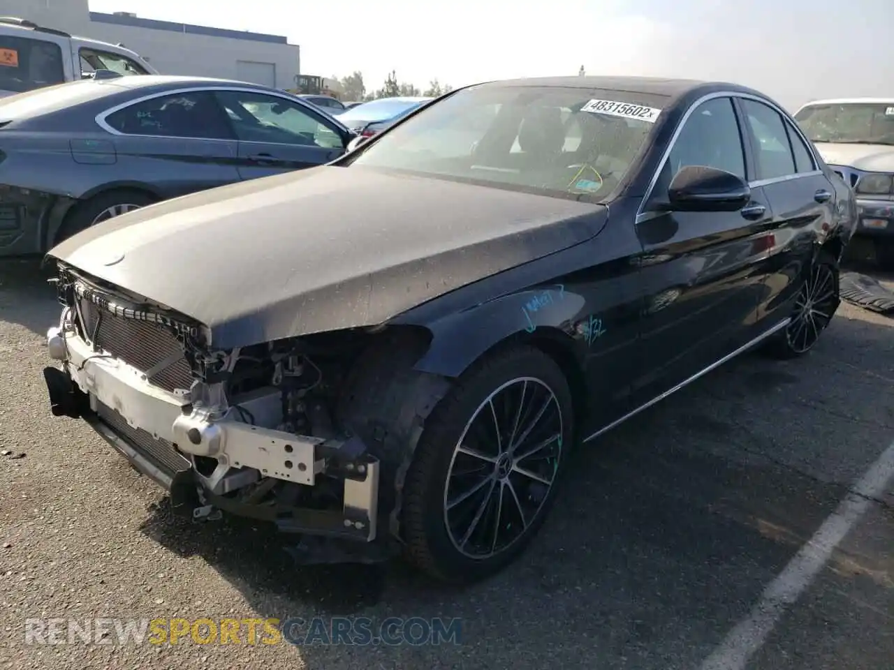 2 Photograph of a damaged car WDDWF8DB6LR547007 MERCEDES-BENZ C-CLASS 2020