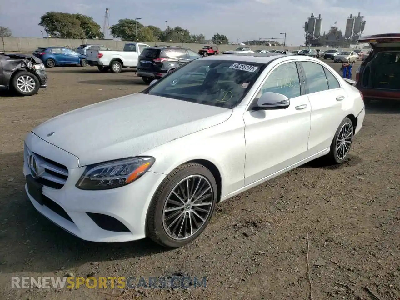 2 Photograph of a damaged car WDDWF8DB6LR550909 MERCEDES-BENZ C-CLASS 2020