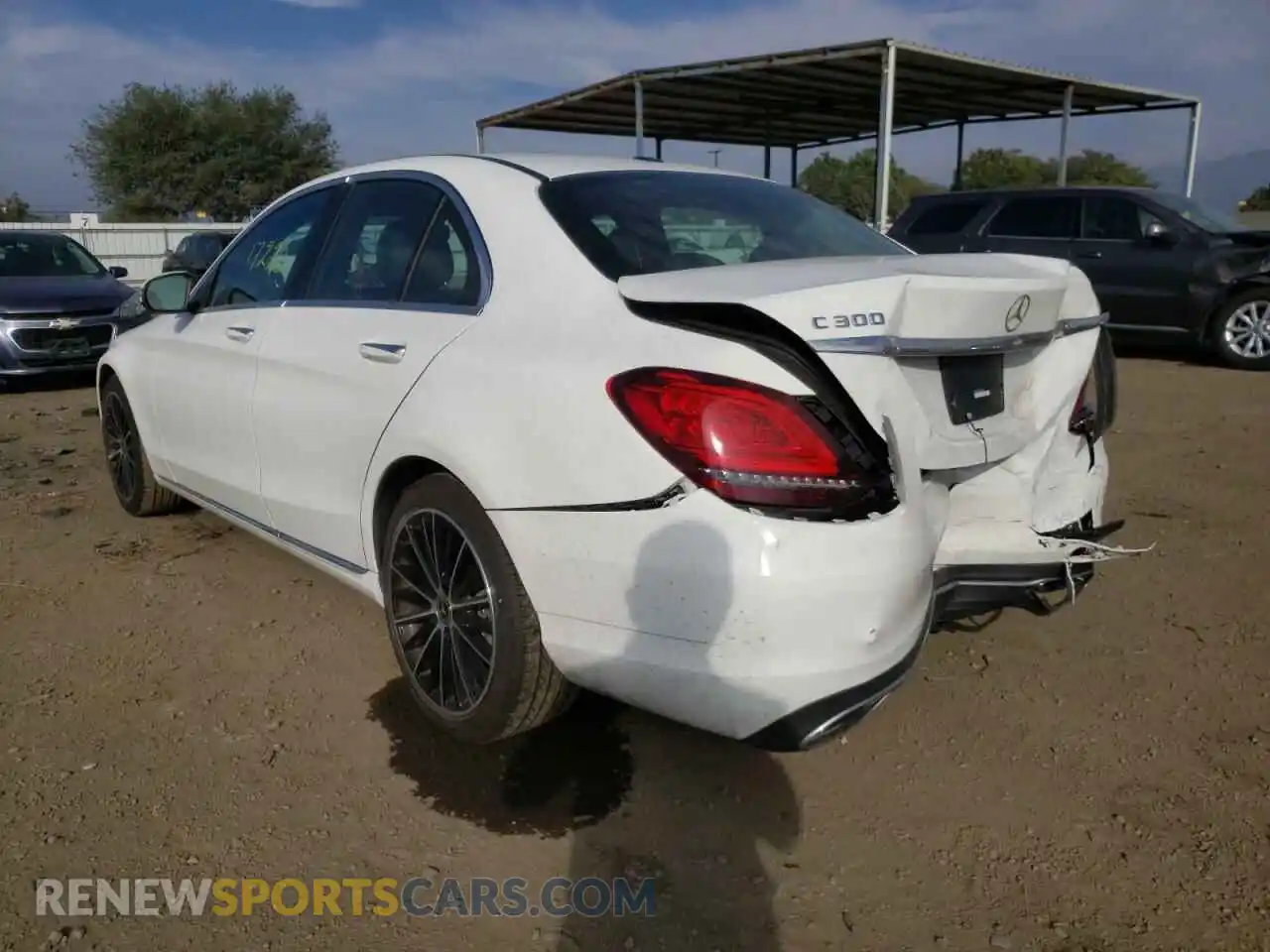 3 Photograph of a damaged car WDDWF8DB6LR550909 MERCEDES-BENZ C-CLASS 2020