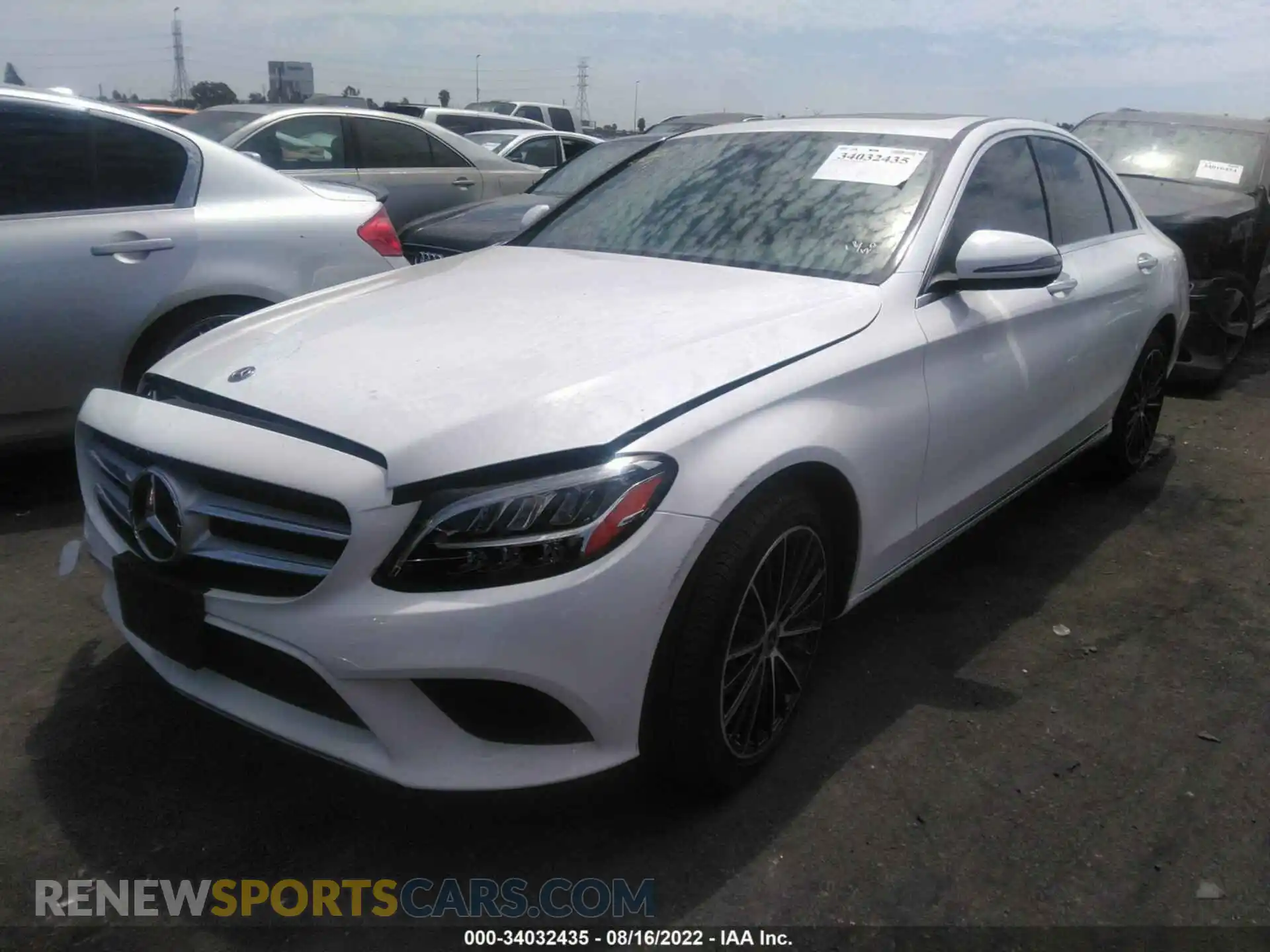 2 Photograph of a damaged car WDDWF8DB7LR542530 MERCEDES-BENZ C-CLASS 2020