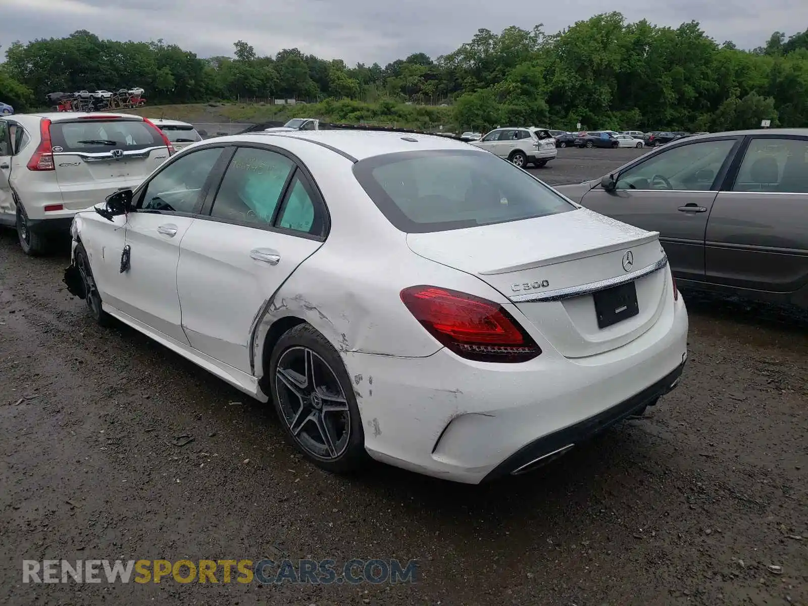 3 Photograph of a damaged car WDDWF8EB0LR526846 MERCEDES-BENZ C-CLASS 2020