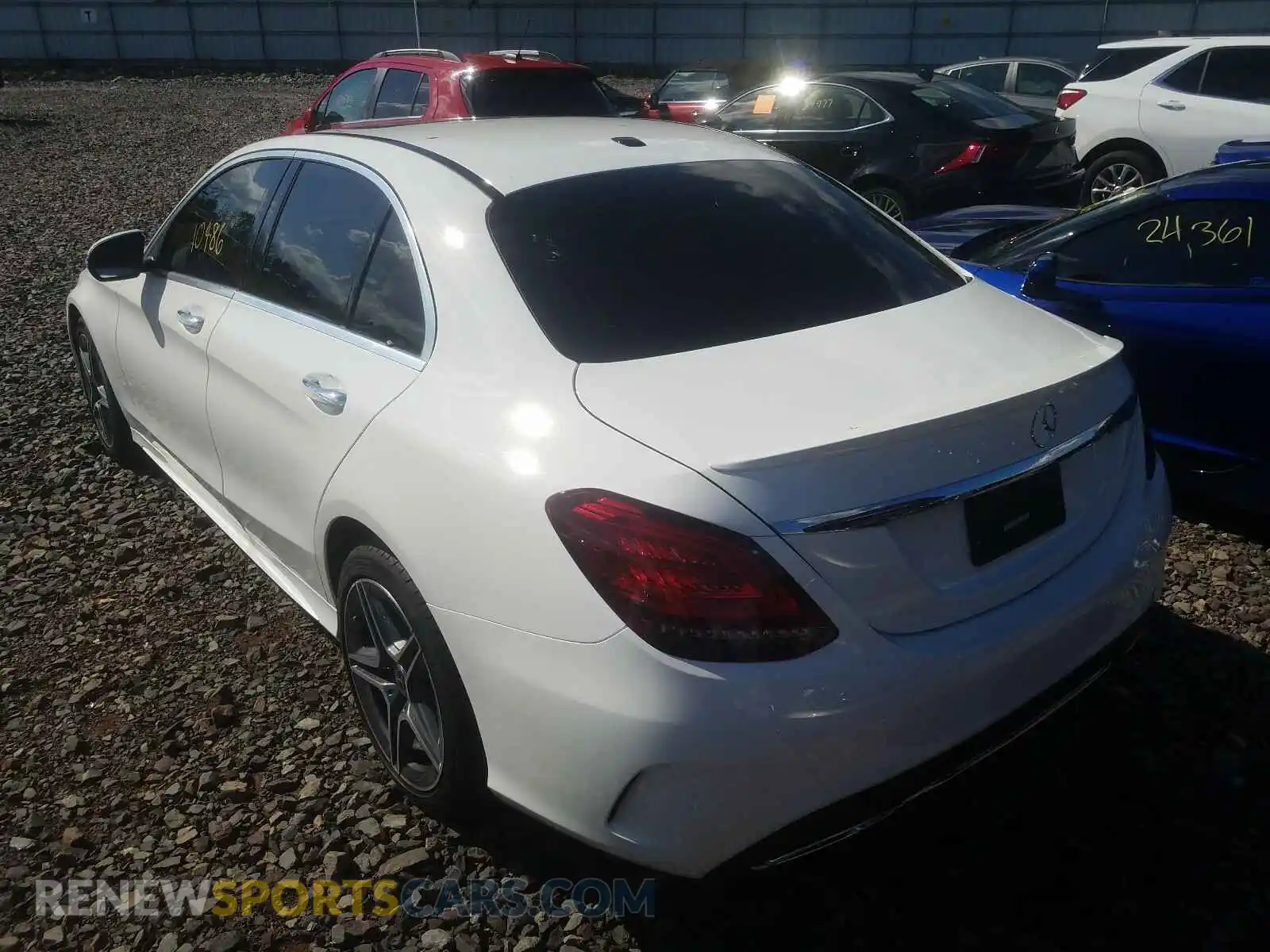 3 Photograph of a damaged car WDDWF8EB1LR545583 MERCEDES-BENZ C CLASS 2020