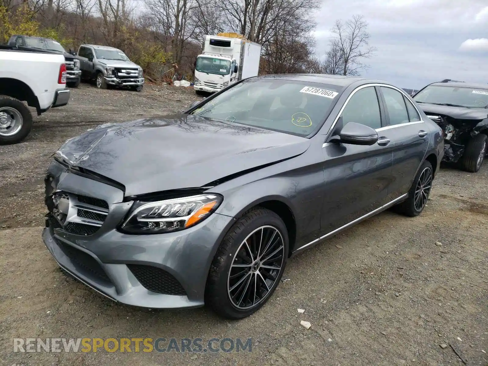 2 Photograph of a damaged car WDDWF8EB2LR527979 MERCEDES-BENZ C CLASS 2020