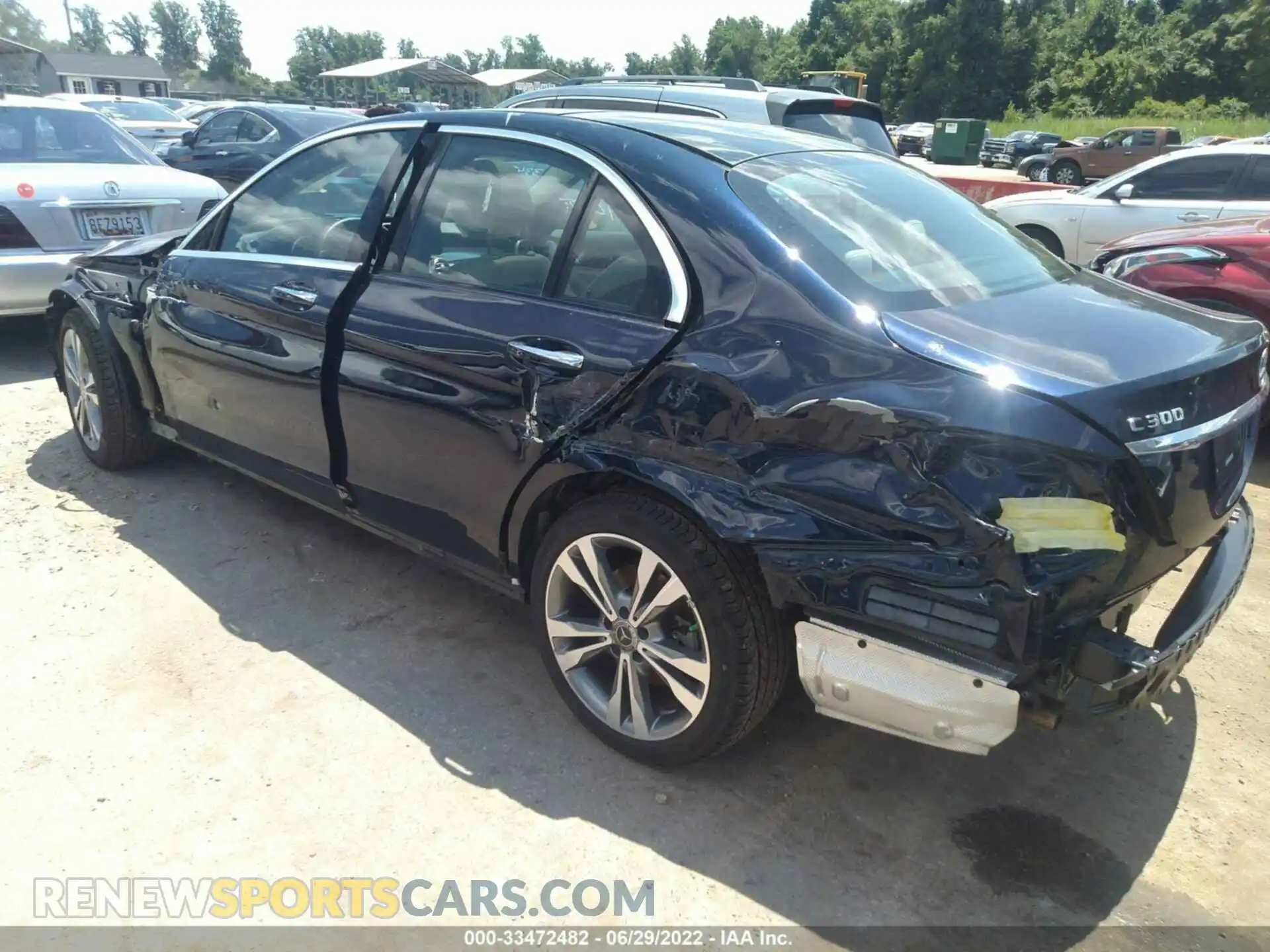 3 Photograph of a damaged car WDDWF8EB2LR562022 MERCEDES-BENZ C-CLASS 2020