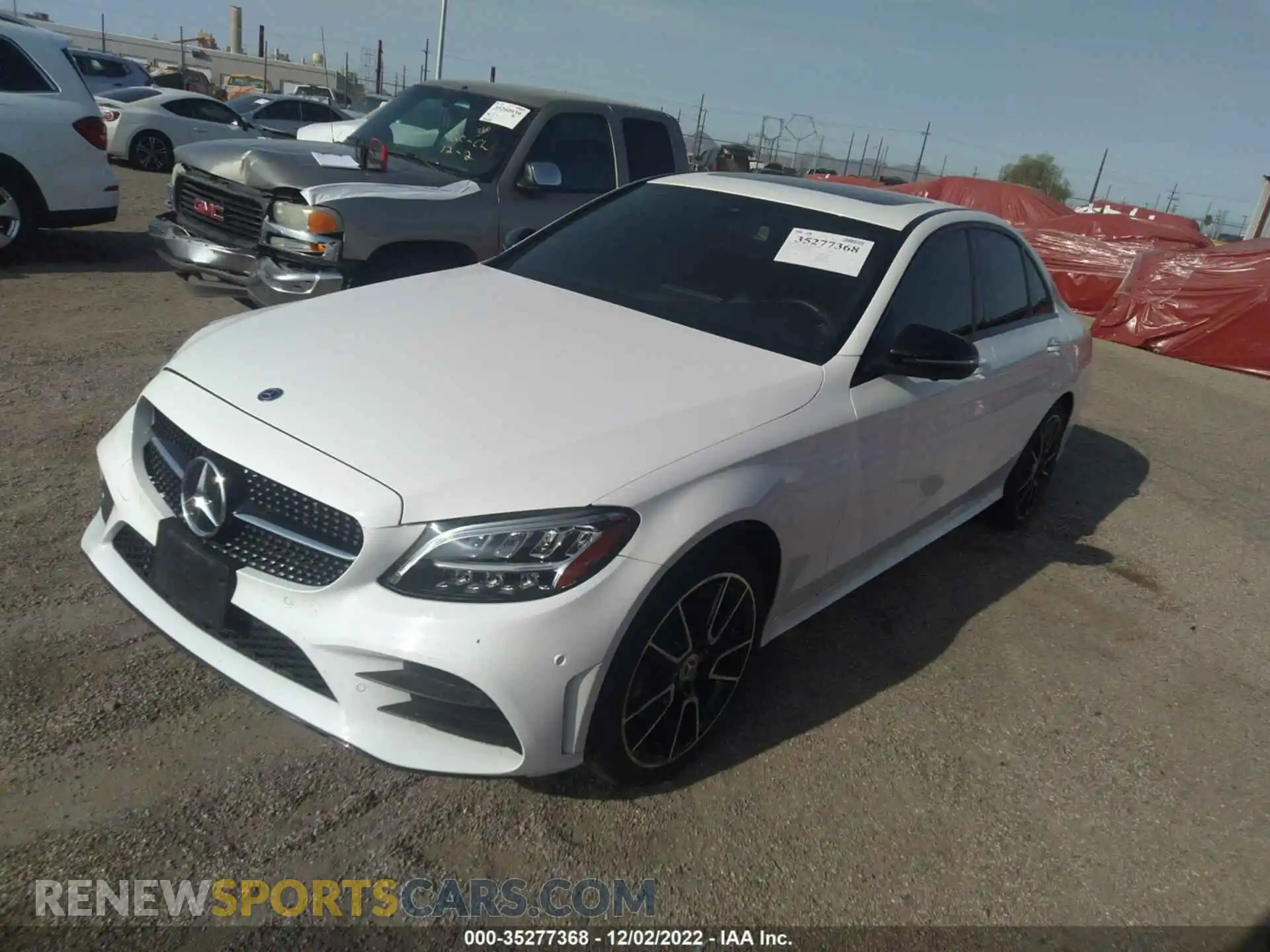 2 Photograph of a damaged car WDDWF8EB3LR564801 MERCEDES-BENZ C-CLASS 2020