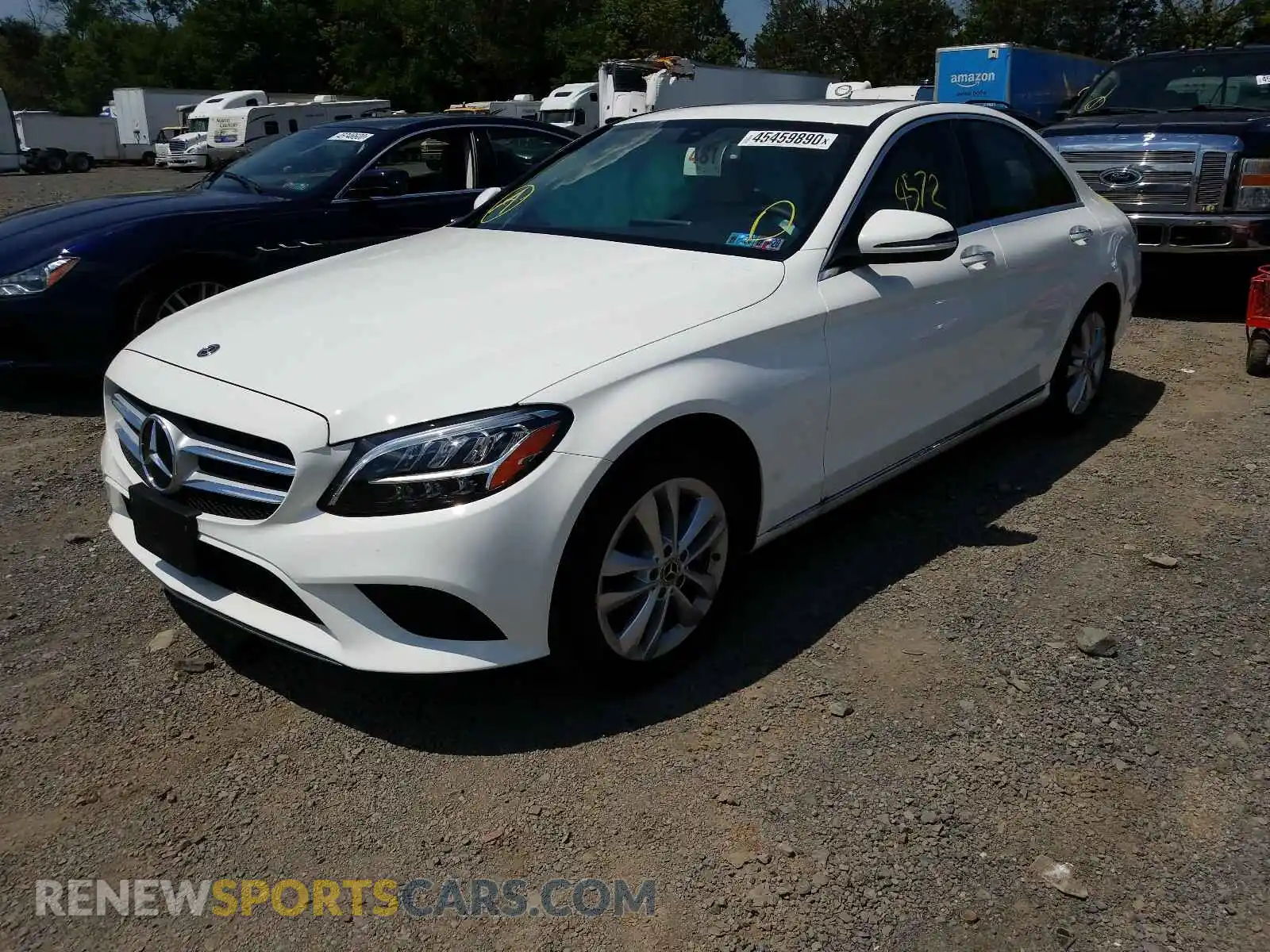2 Photograph of a damaged car WDDWF8EB6LR537494 MERCEDES-BENZ C CLASS 2020
