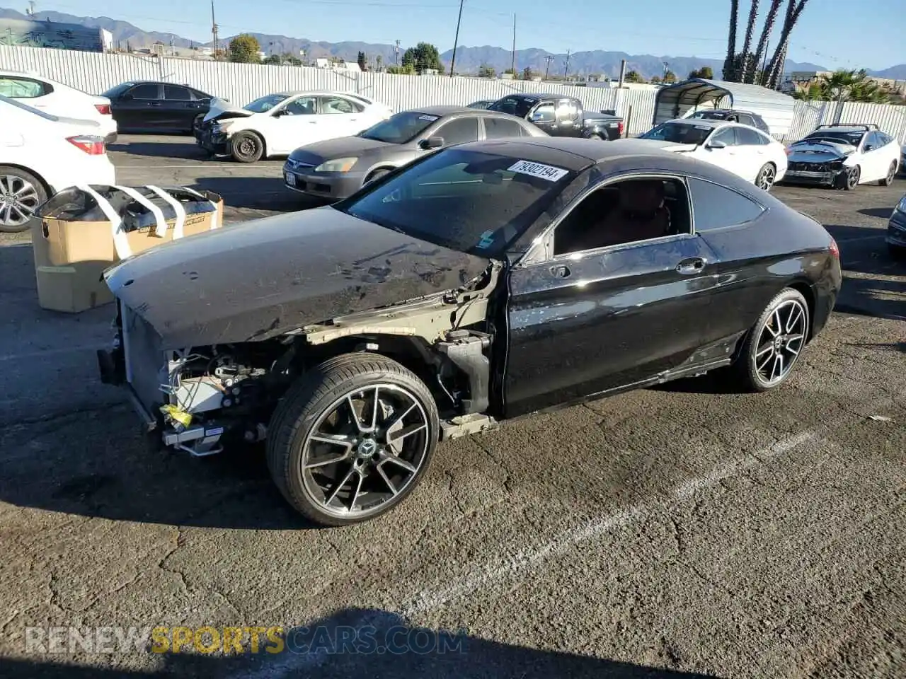 1 Photograph of a damaged car WDDWJ8DB2LF955410 MERCEDES-BENZ C-CLASS 2020
