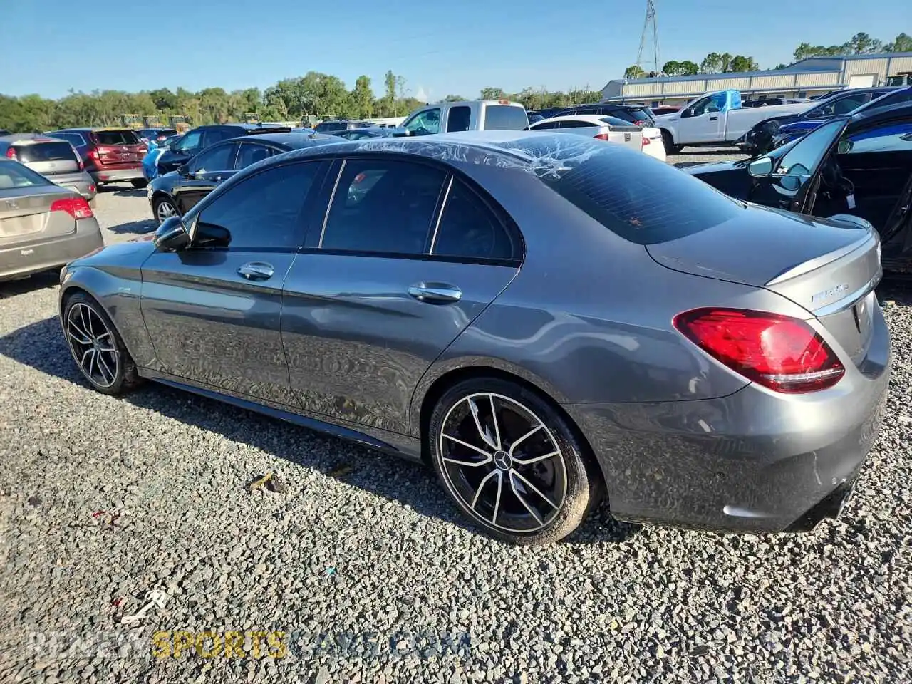 2 Photograph of a damaged car W1KWF6EB1MR617663 MERCEDES-BENZ C-CLASS 2021