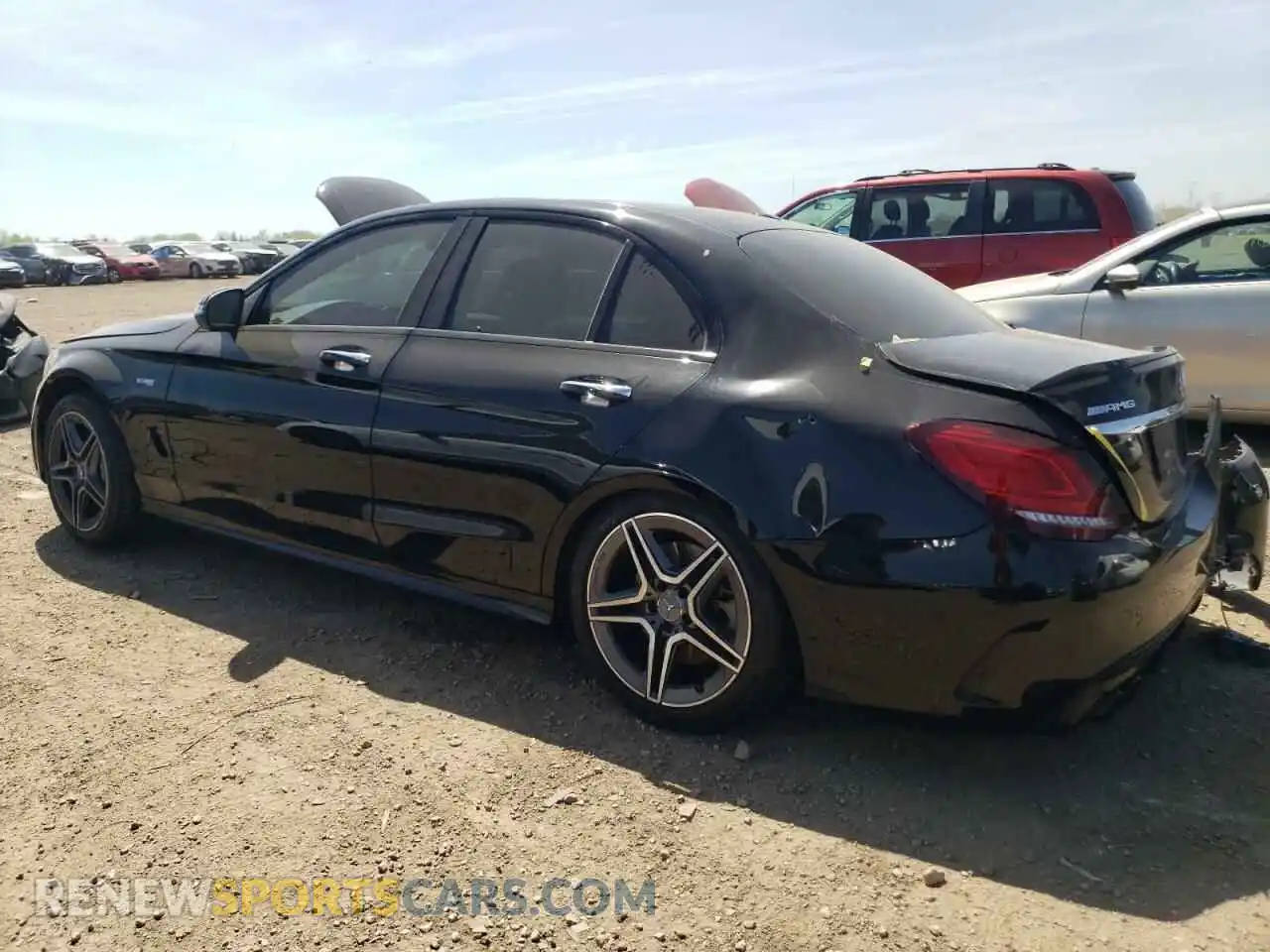 2 Photograph of a damaged car W1KWF6EB1MR648279 MERCEDES-BENZ C-CLASS 2021