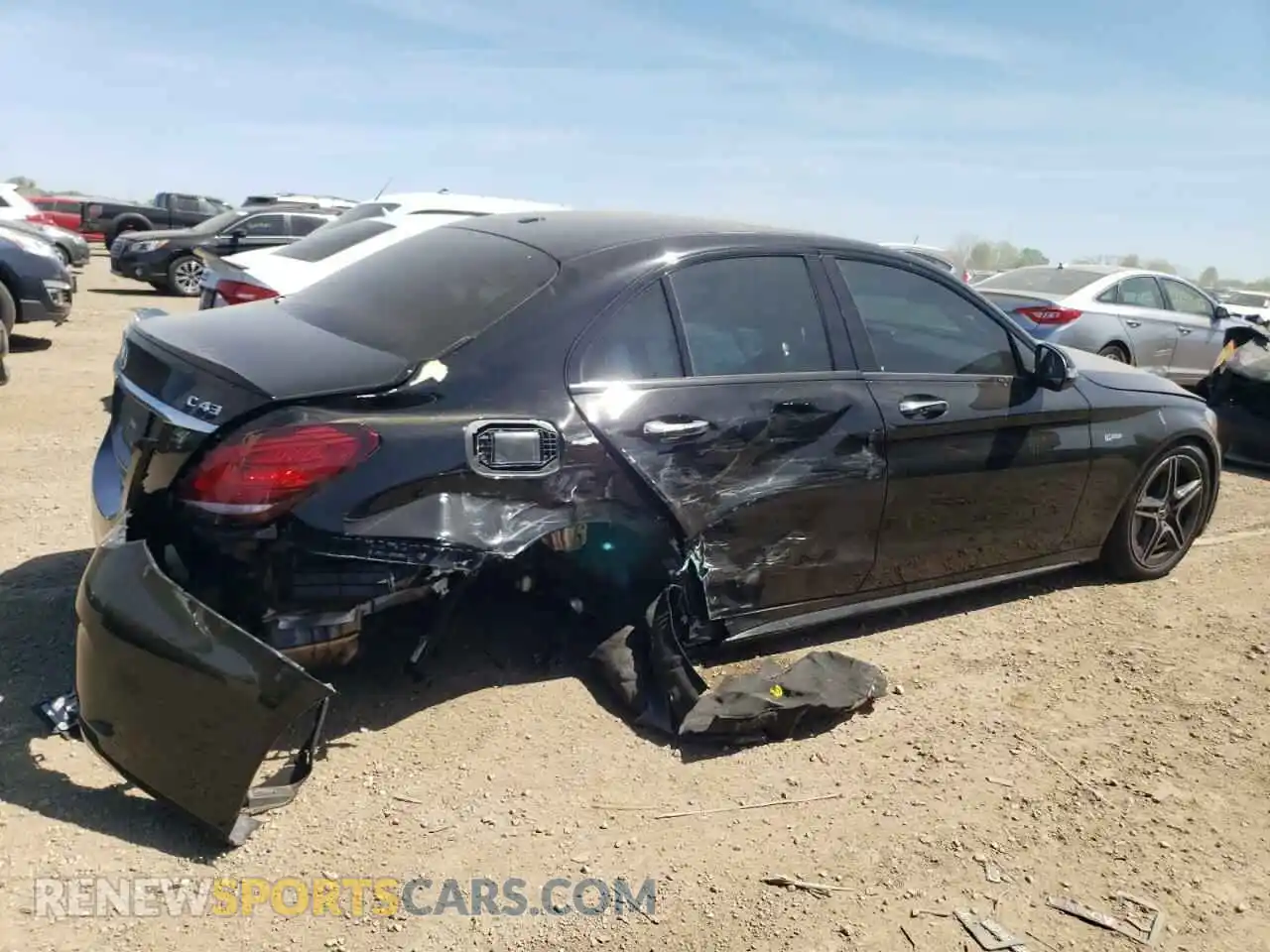 3 Photograph of a damaged car W1KWF6EB1MR648279 MERCEDES-BENZ C-CLASS 2021