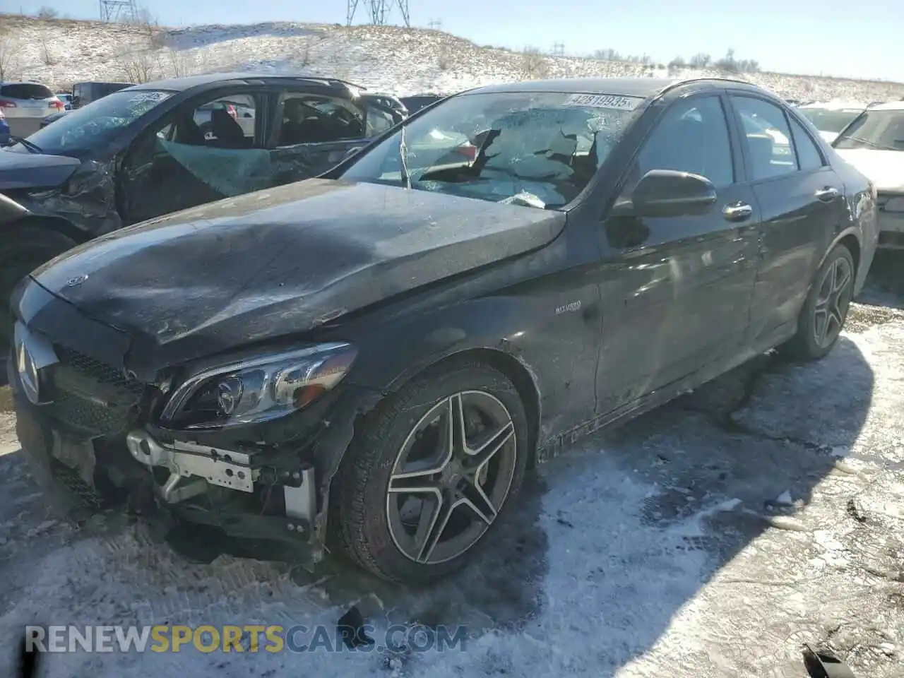 1 Photograph of a damaged car W1KWF6EB2MR637811 MERCEDES-BENZ C-CLASS 2021