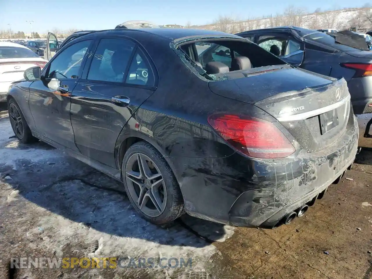 2 Photograph of a damaged car W1KWF6EB2MR637811 MERCEDES-BENZ C-CLASS 2021
