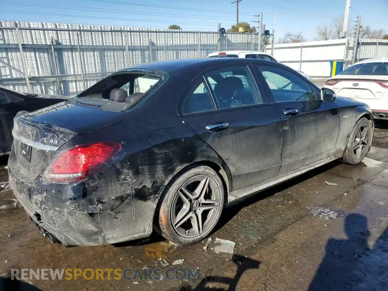 3 Photograph of a damaged car W1KWF6EB2MR637811 MERCEDES-BENZ C-CLASS 2021